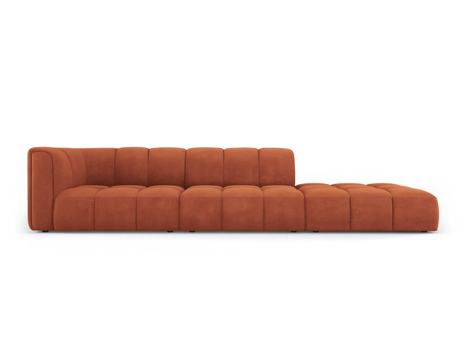 4-Sitzer Modular Sofa rechts Moritz in Orange-Rebel präsentiert im Onlineshop von KAQTU Design AG. 4er Sofa ist von Cosmopolitan Design