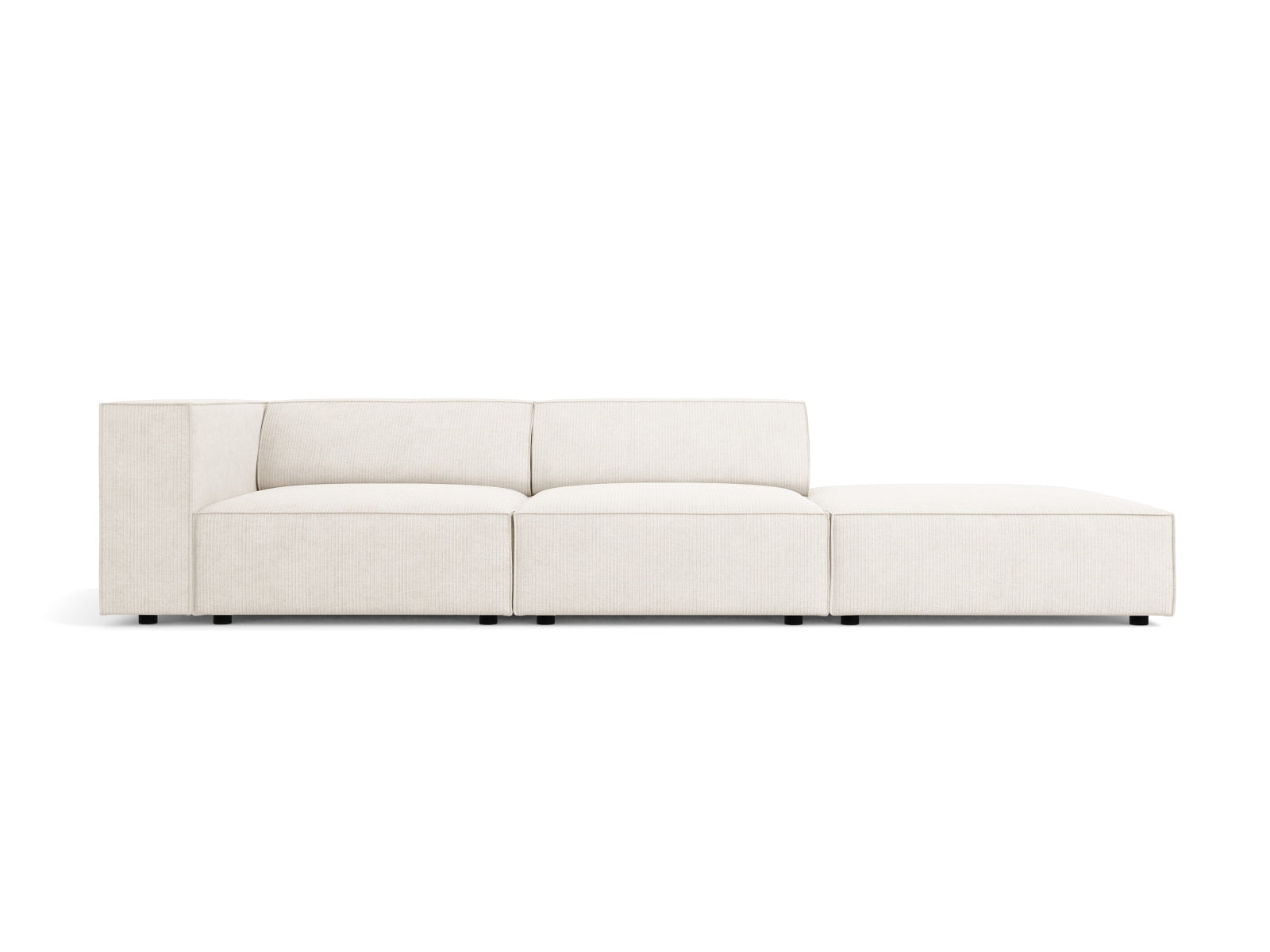 Arendal Sofa rechts 4 Sitzer in Ivory-Brave Me präsentiert im Onlineshop von KAQTU Design AG. L-Sofa rechts ist von Cosmopolitan Design