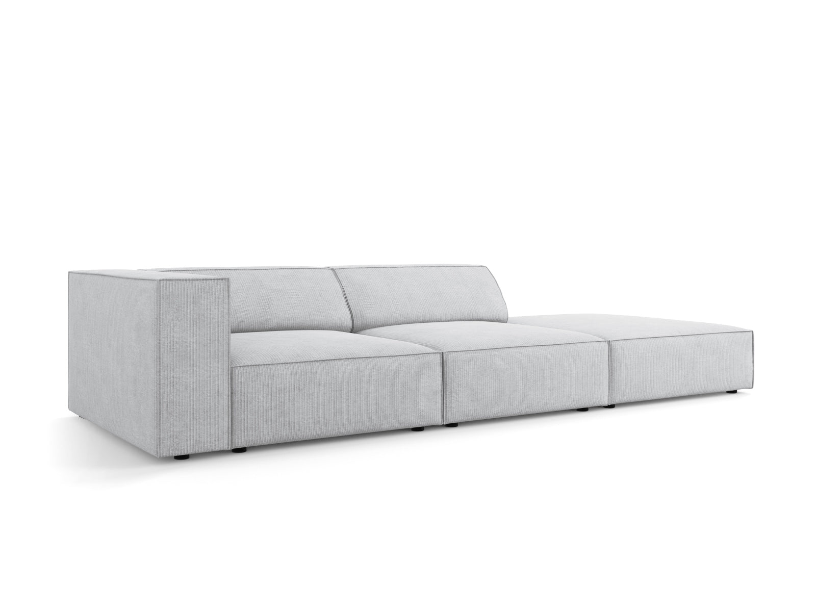 Elegantes Arendal Sofa rechts, 4-Sitzer in hellem Grau, stilvolles L-Sofa von Cosmopolitan Design für modernes Wohnen.