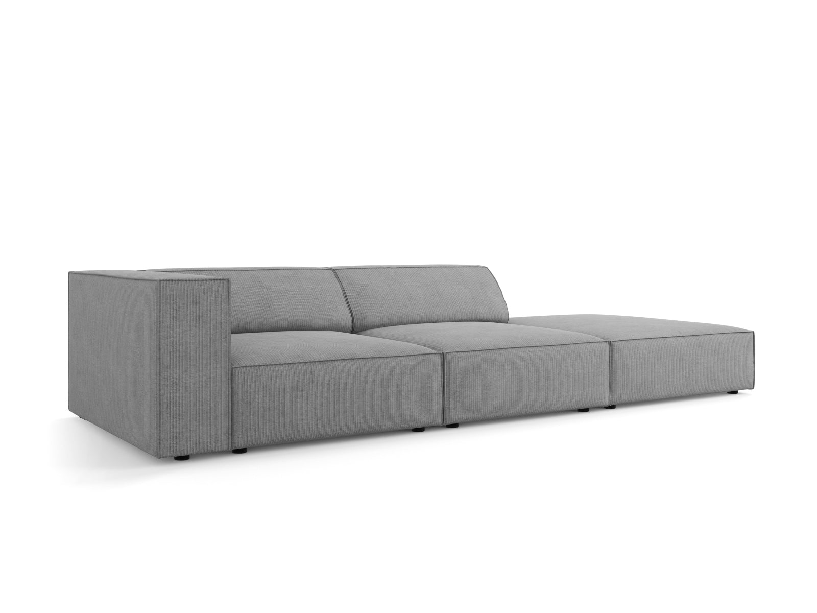 Elegantes Arendal Sofa in Dunkelgrau, 4-Sitzer, rechtsseitig, ideal für stilvolle Wohnräume, präsentiert von Cosmopolitan Design.