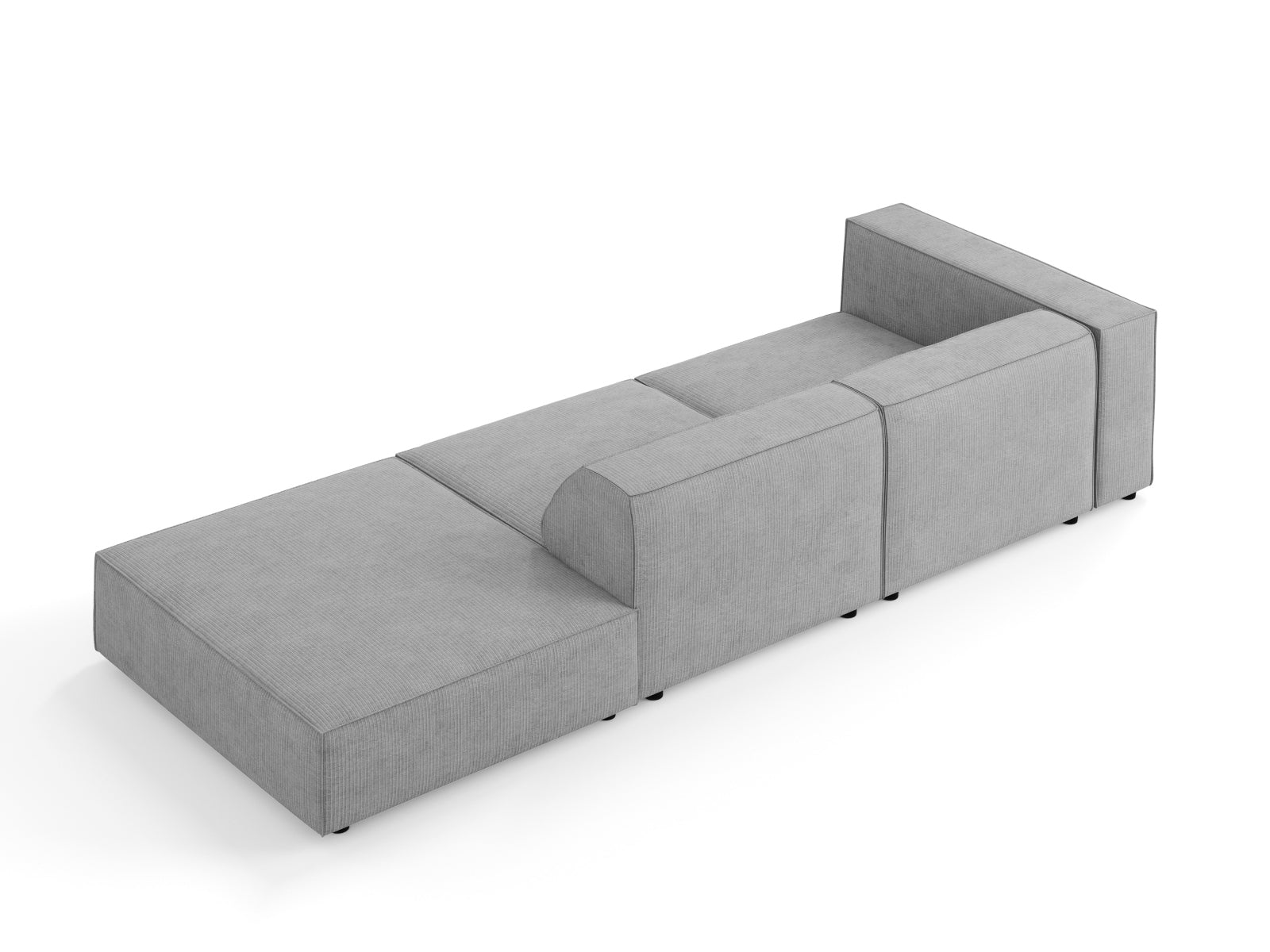 Modernes 4-Sitzer Arendal Sofa in Dunkelgrau, rechtsseitig, perfekt für gemütliche und stilvolle Wohnlandschaften von Cosmopolitan Design.