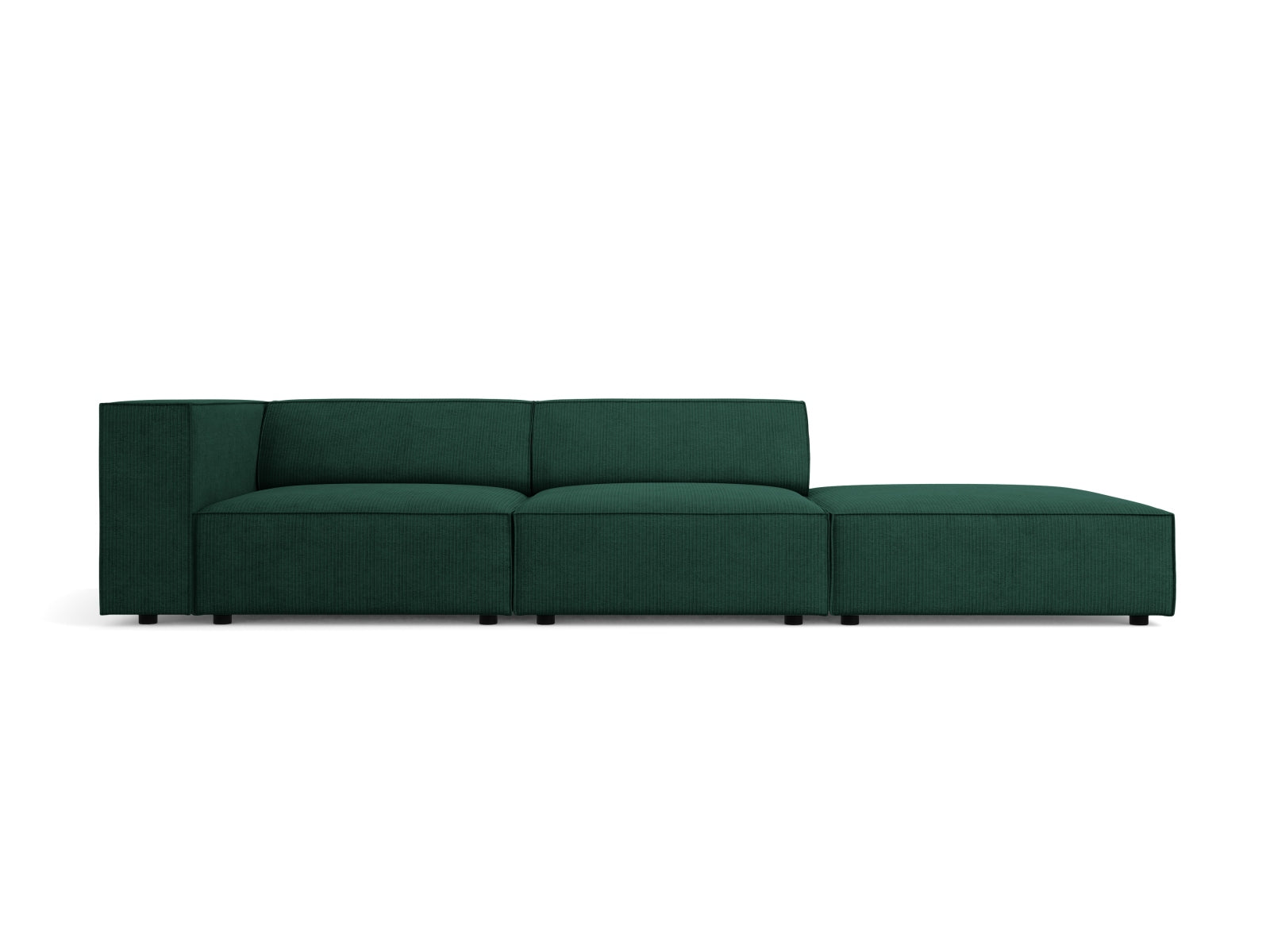 Arendal Sofa rechts 4 Sitzer in Bottle Green-Brave Me präsentiert im Onlineshop von KAQTU Design AG. L-Sofa rechts ist von Cosmopolitan Design