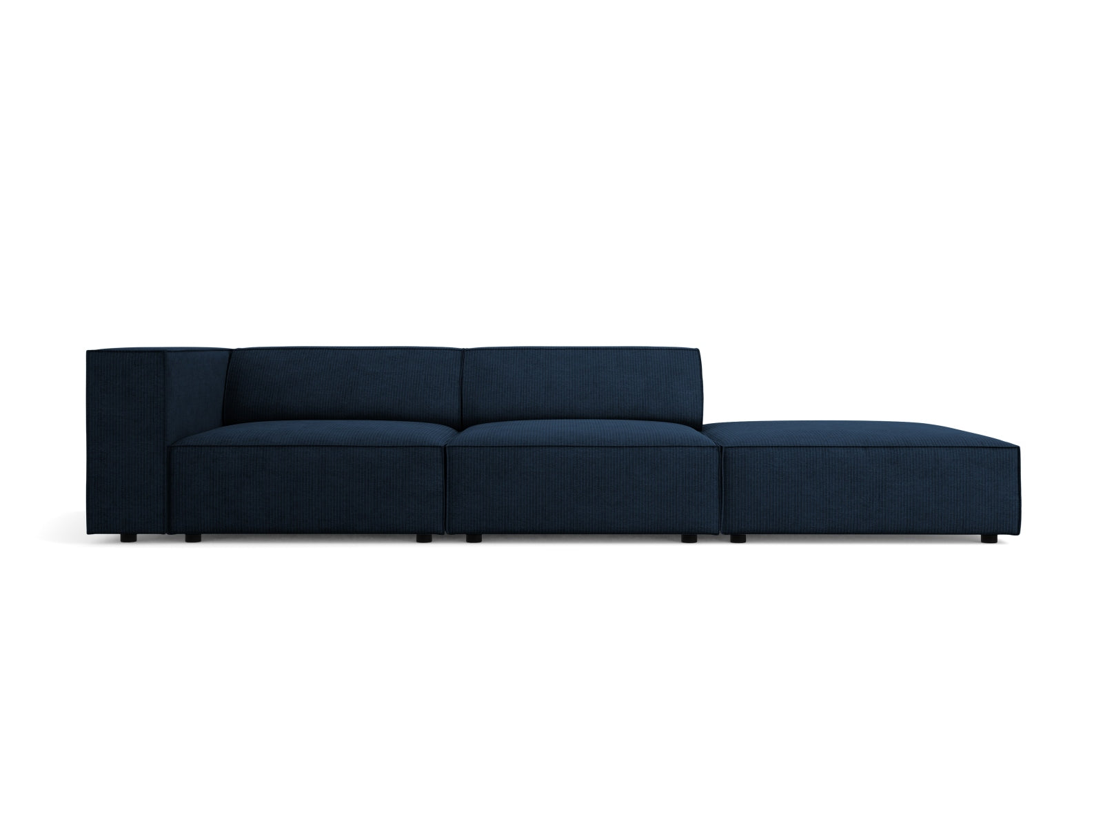 Arendal Sofa rechts 4 Sitzer in Royal Blue-Brave Me präsentiert im Onlineshop von KAQTU Design AG. L-Sofa rechts ist von Cosmopolitan Design