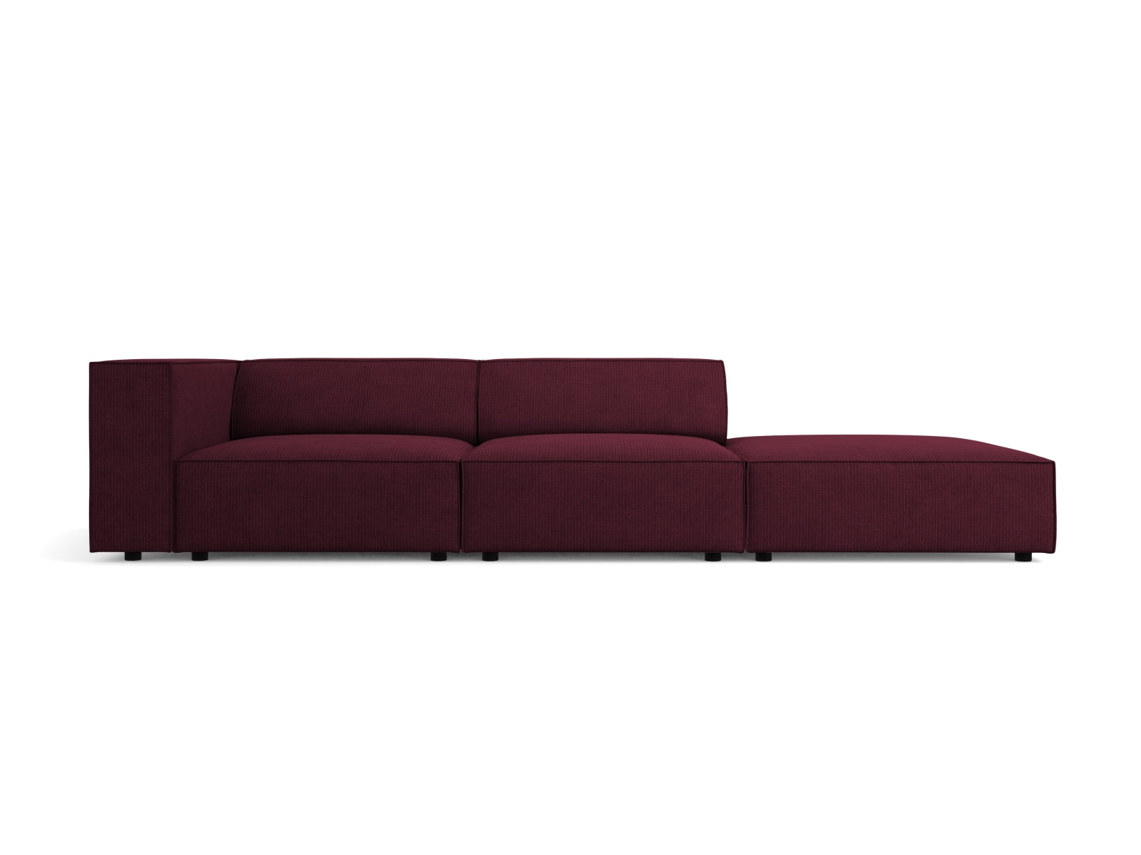 Arendal Sofa rechts 4 Sitzer in Ruby-Brave Me präsentiert im Onlineshop von KAQTU Design AG. L-Sofa rechts ist von Cosmopolitan Design