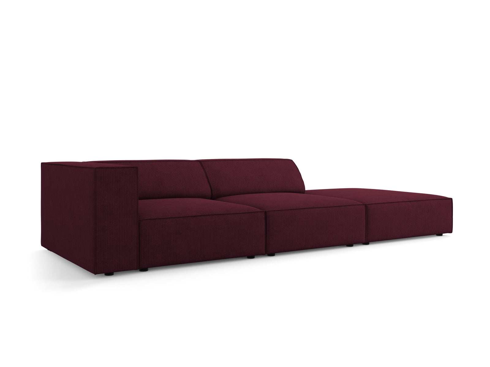 Elegantes Arendal Sofa rechts, 4-Sitzer in Ruby-Brave Me, ideal für stilvolle Wohnräume, erhältlich bei KAQTU Design AG.