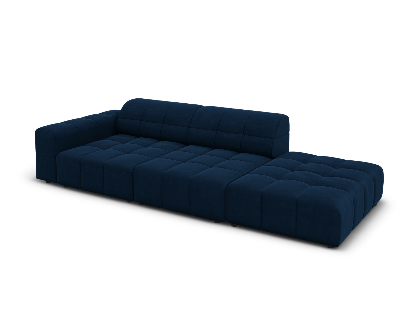Erleben Sie das stilvolle Chicago Velour Sofa rechts 3 Sitzer von Cosmopolitan Design – ideal für Ihr modernes Wohnzimmer und höchsten Sitzkomfort!