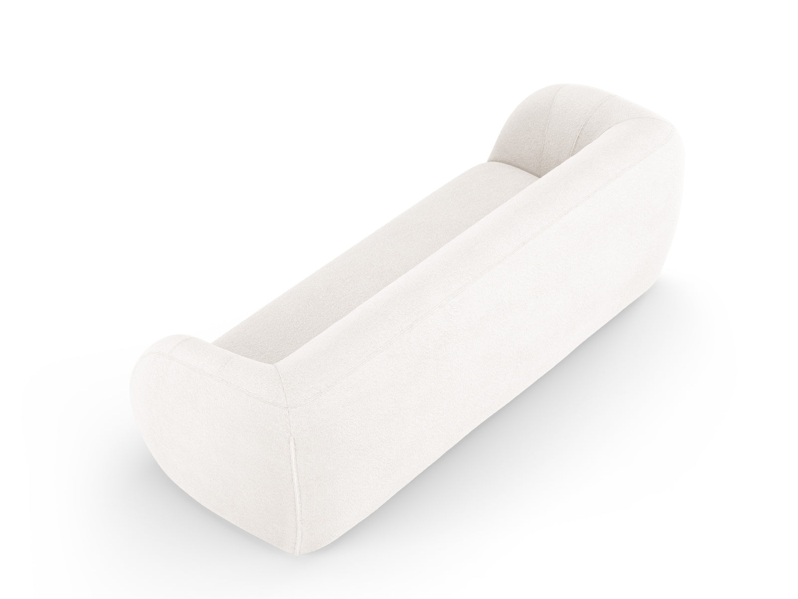 Elegantes 3-Sitzer Sofa "Essen" mit luxuriöser Boucle-Textur, ideal für einladende und trendige Wohnräume von Cosmopolitan Design.