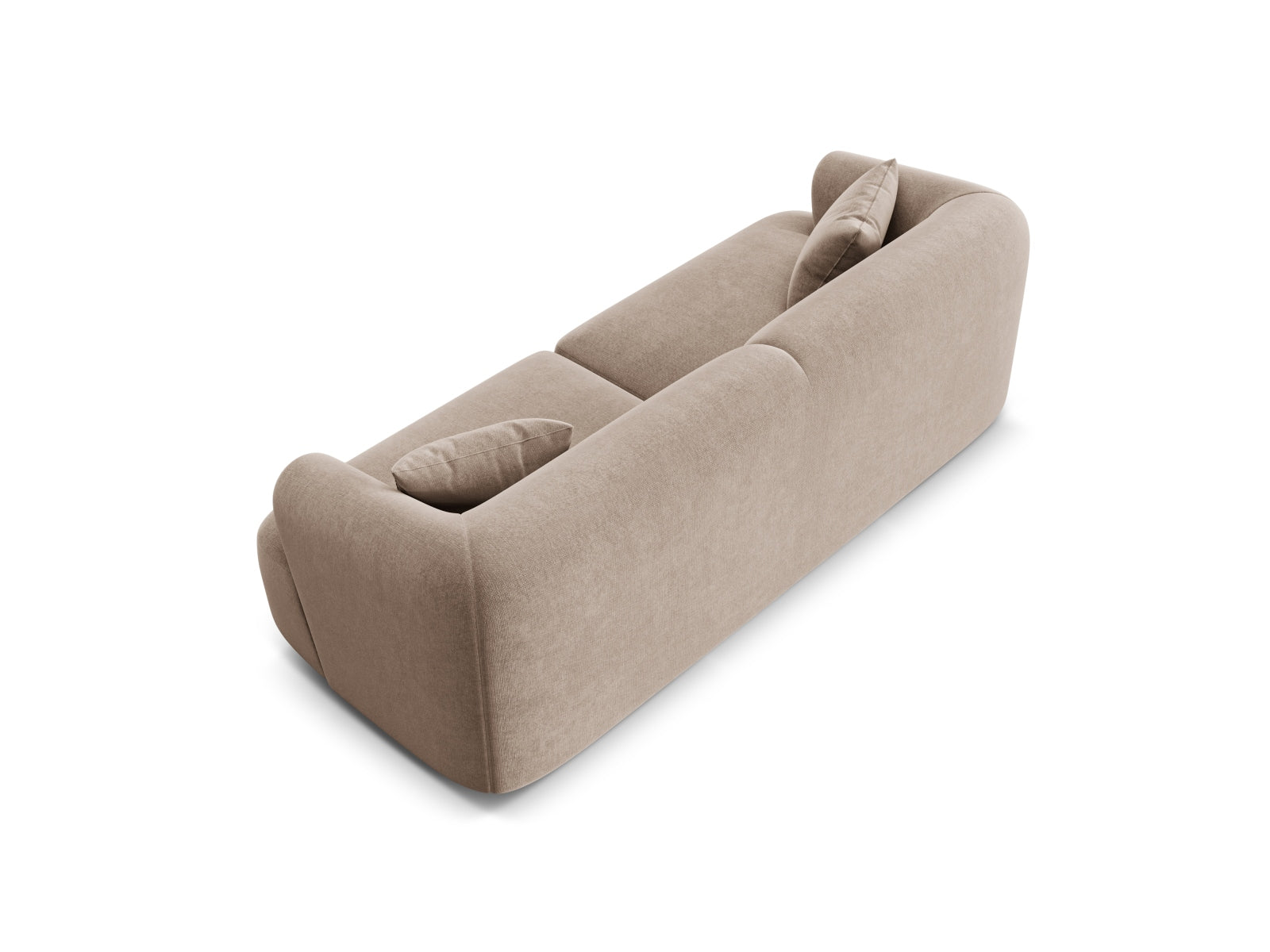 Modulares 3-Sitzer Sofa Campi in edlem Dunkelbeige, perfekt für zeitgemäße Einrichtung und vielseitige Nutzung im Wohnbereich.
