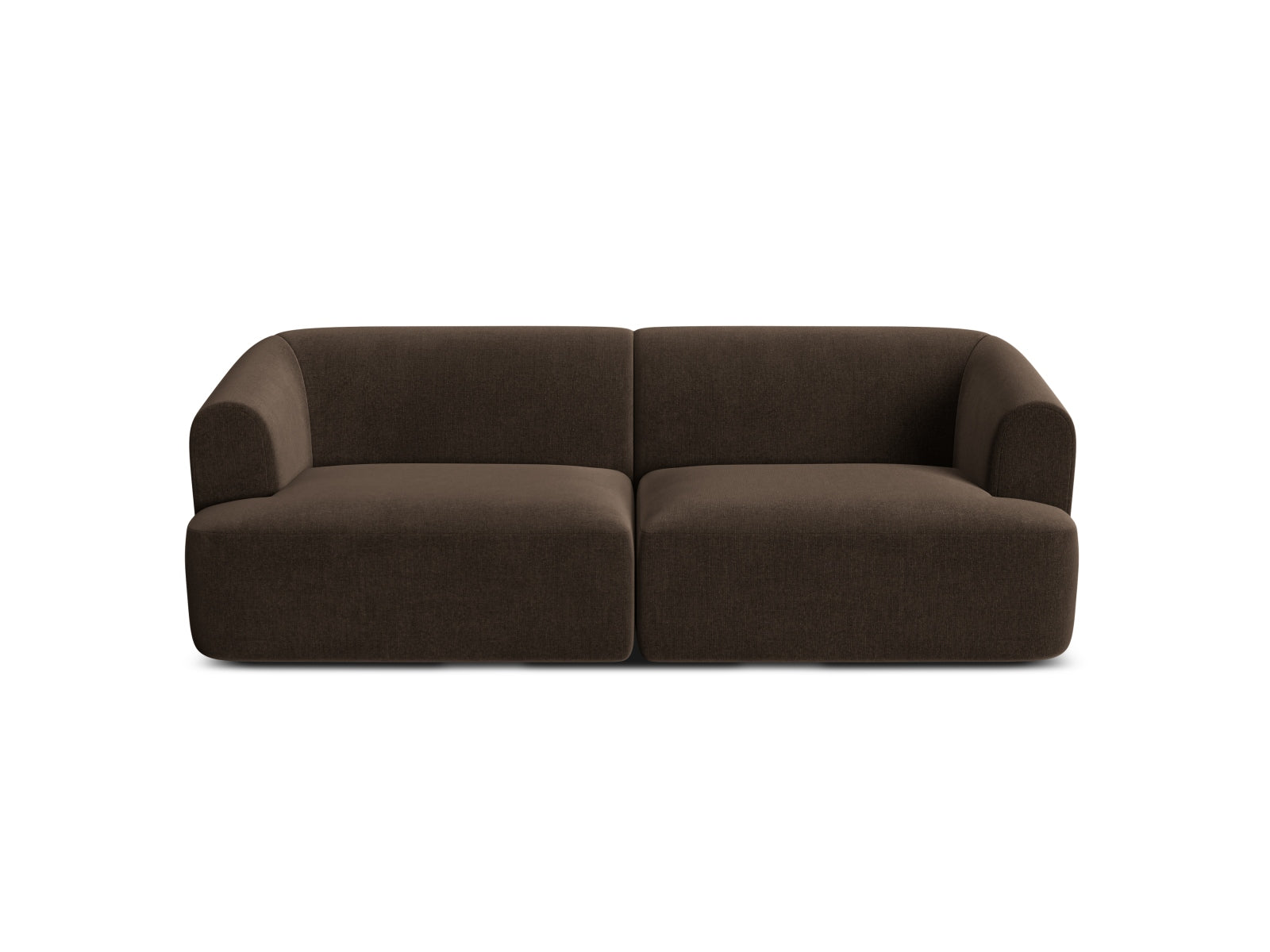 Elegantes 3-Sitzer Sofa Campi in der Farbe Chocolate-Vogue, ideal für stilvolle Wohnräume und entspannte Abende.