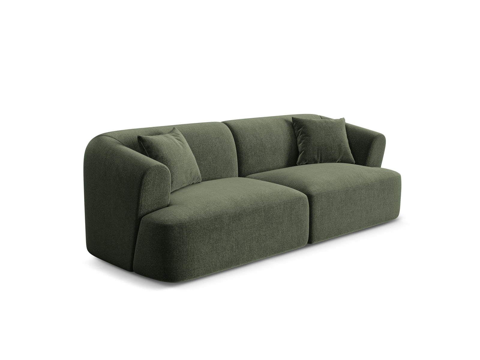 Elegantes 3-Sitzer Sofa Campi in stilvollem Green-Vogue, ideal für moderne Wohnräume, erhältlich bei KAQTU Design AG.