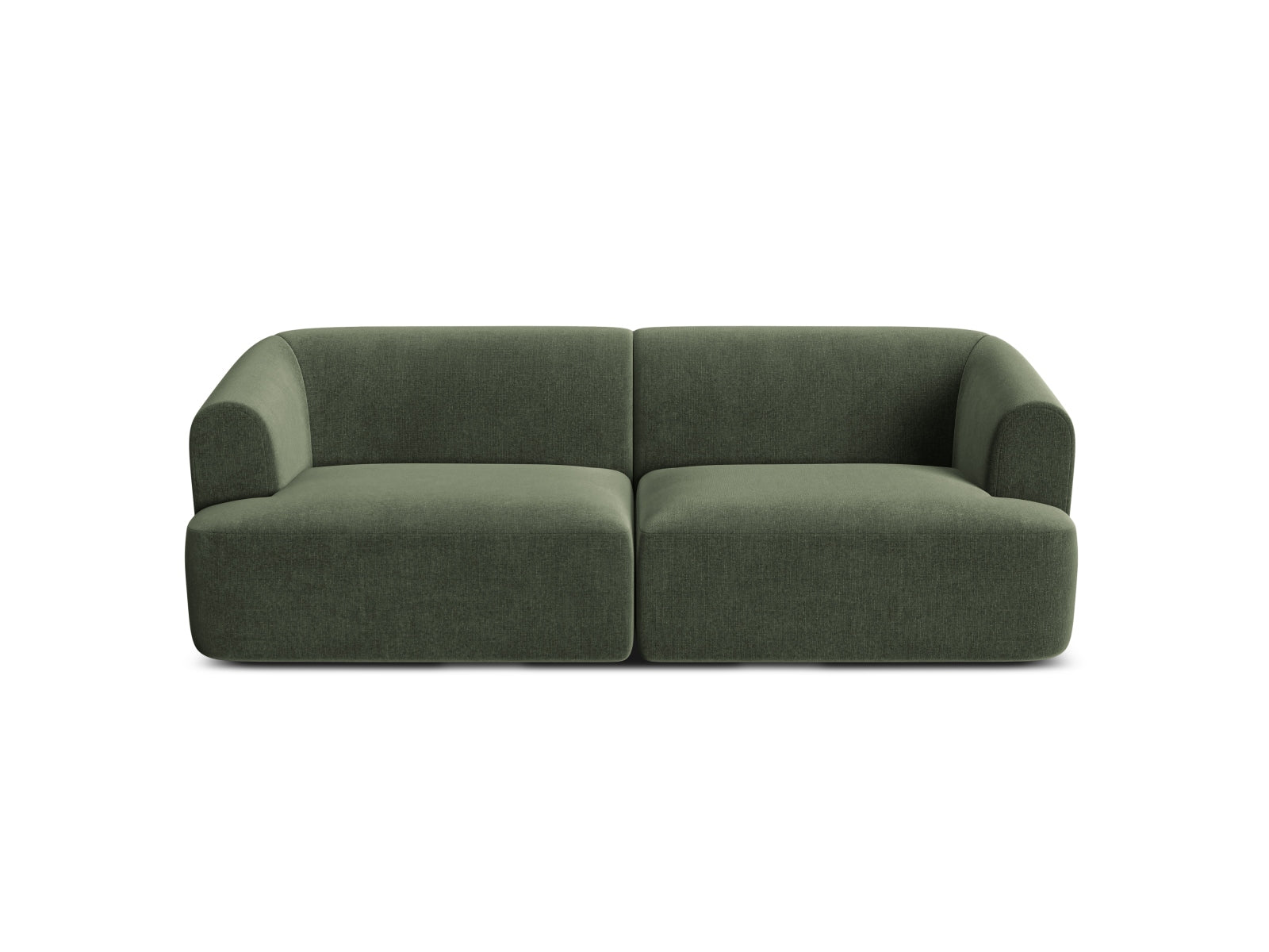 Elegantes 3-Sitzer Sofa Campi in modernem Grün, ideal für ein zeitgemäßes Wohnambiente und vielseitige Raumgestaltungen.