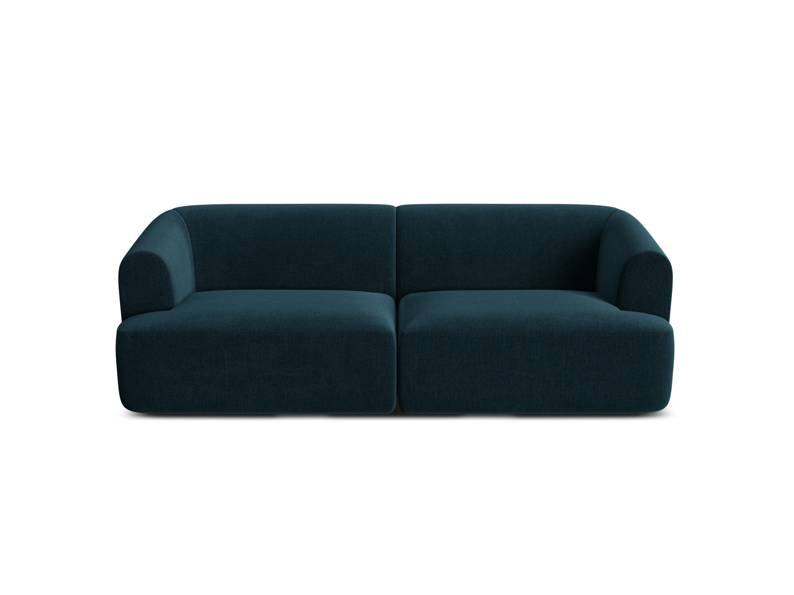 Elegantes 3-Sitzer Sofa Campi in modernem Petrol, ideal für stilvolle Wohnräume und entspannte Abende mit Freunden.