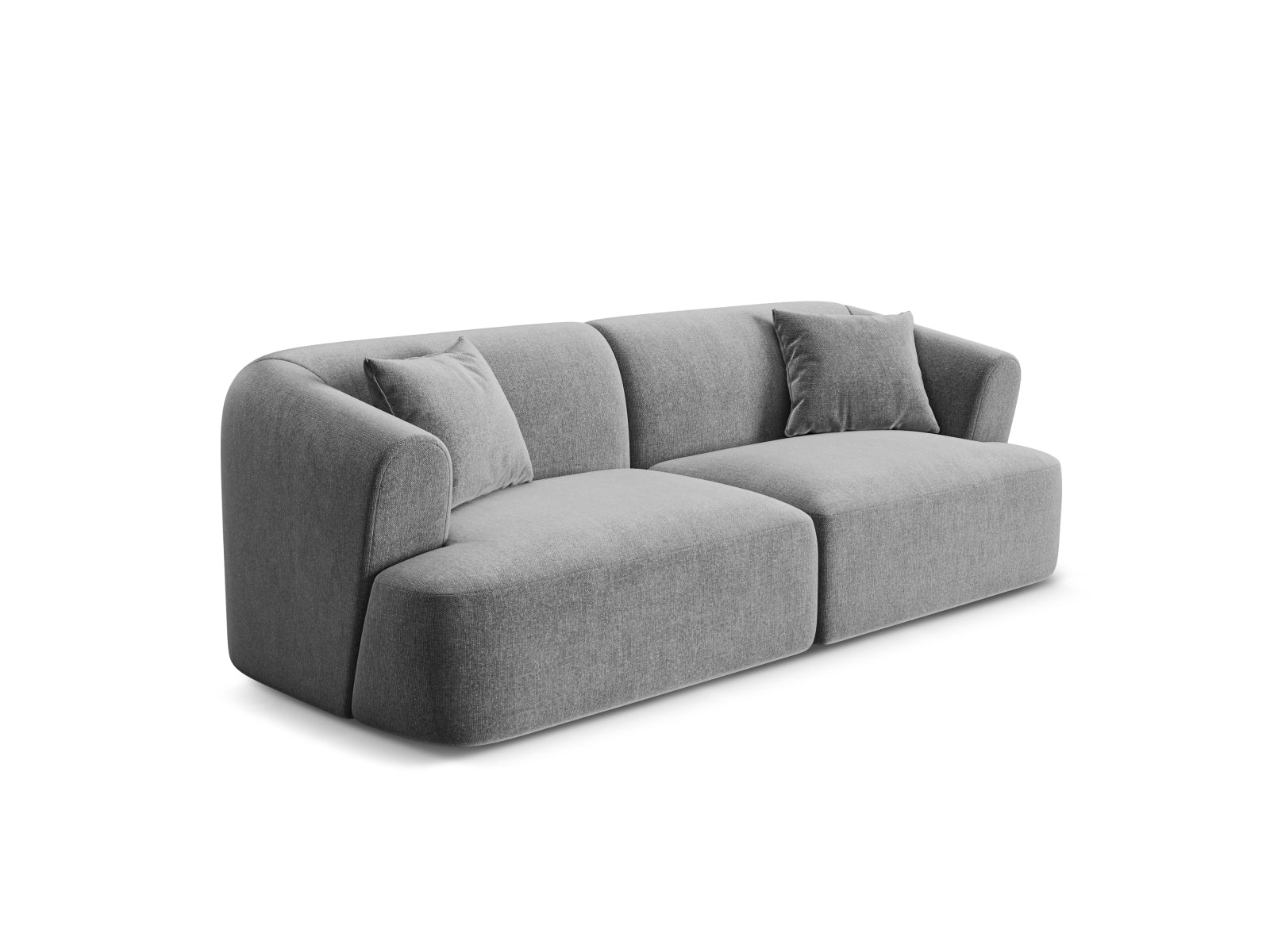 Elegantes 3-Sitzer Sofa Campi in stilvollem Grau, ideal für moderne Wohnräume, erhältlich bei KAQTU Design AG.