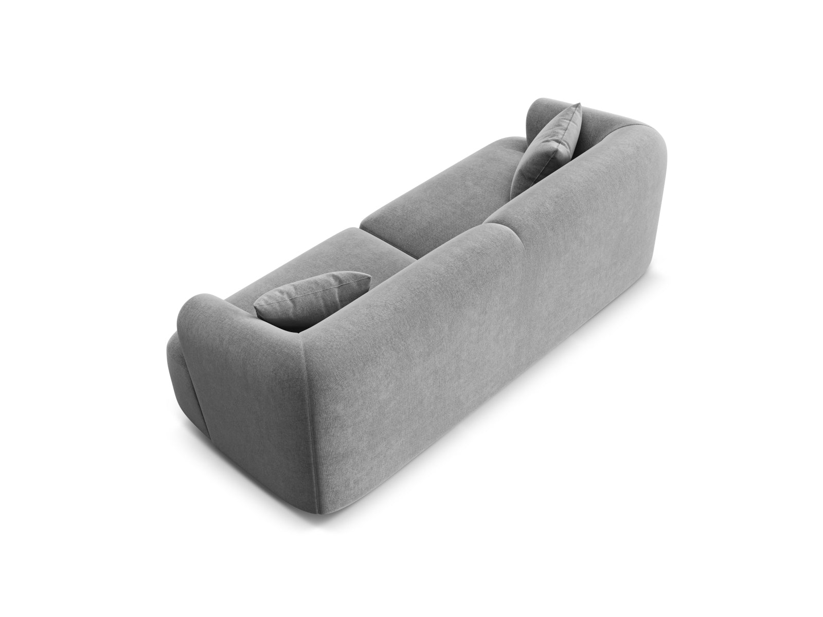 Stylisches 3-Sitzer Sofa Campi in zeitgemäßem Grau, perfekt für moderne Wohnräume und gemütliche Stunden mit Freunden und Familie.