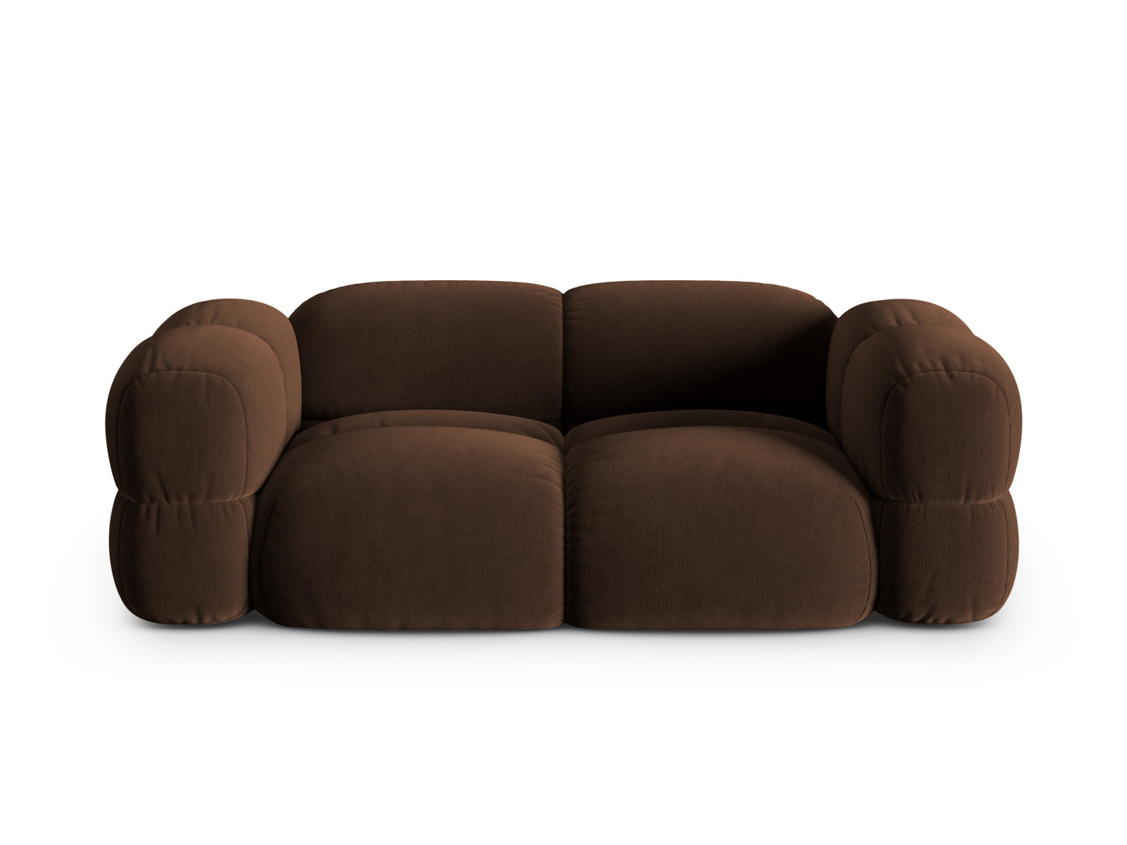 Loretto Velour Sofa 3 Sitzer 100cm in Chocolate-Vogue präsentiert im Onlineshop von KAQTU Design AG. 3er Sofa ist von Cosmopolitan Design