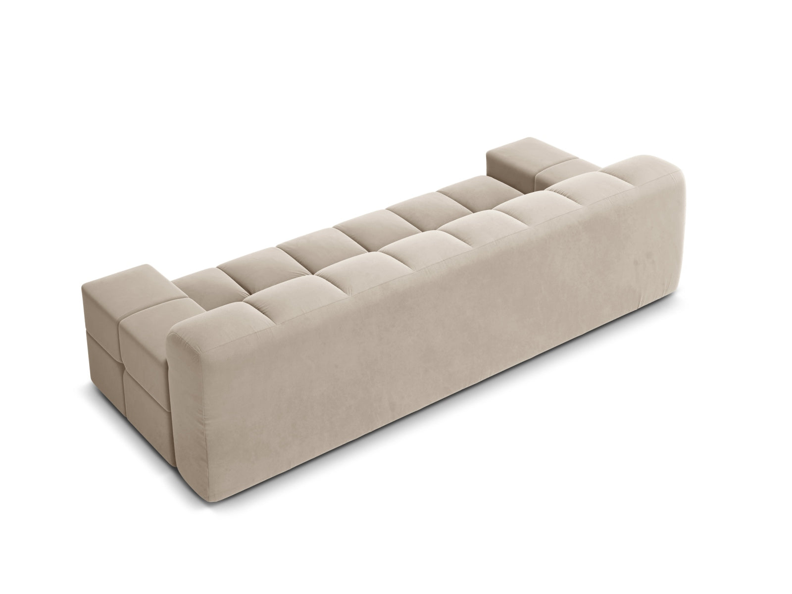 Elegantes 3-Sitzer Sofa Hawaii in sanftem Beige, aus luxuriösem Magic Velvet, ideal für gemütliche Abende und modernes Wohndesign.