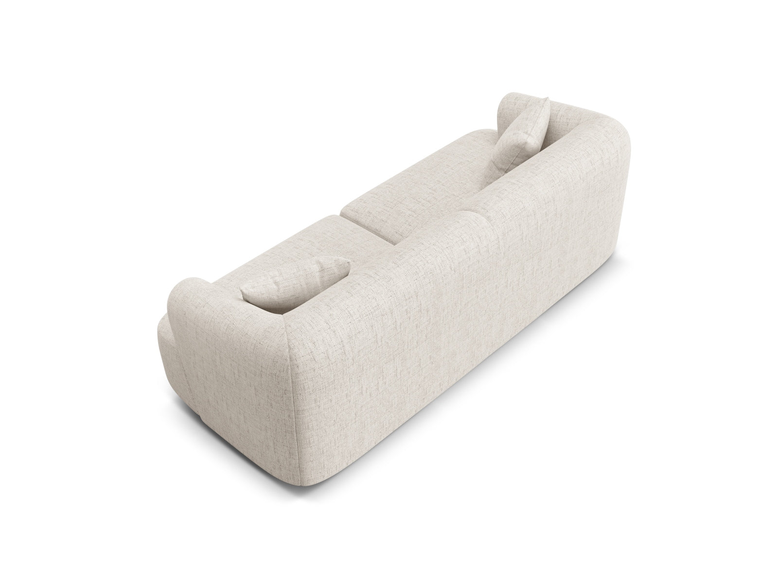Stilvolles 3-Sitzer Sofa Campi in neutralem Beige, perfekt für zeitgemäße Interiors und gemütliche Entspannungszonen.