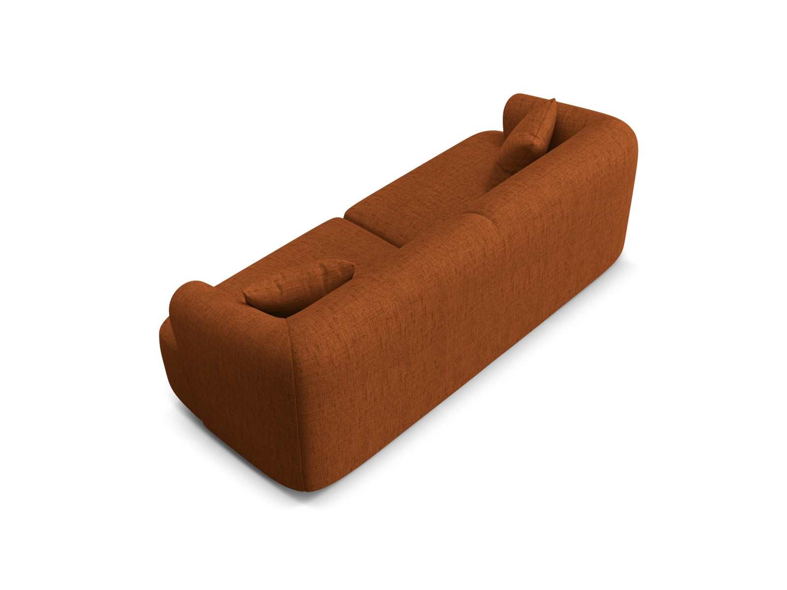 Modernes 3-Sitzer Sofa Campi in ansprechendem Brick-Moly, perfekt für stilvolle Wohnzimmer und flexible Raumgestaltungen.