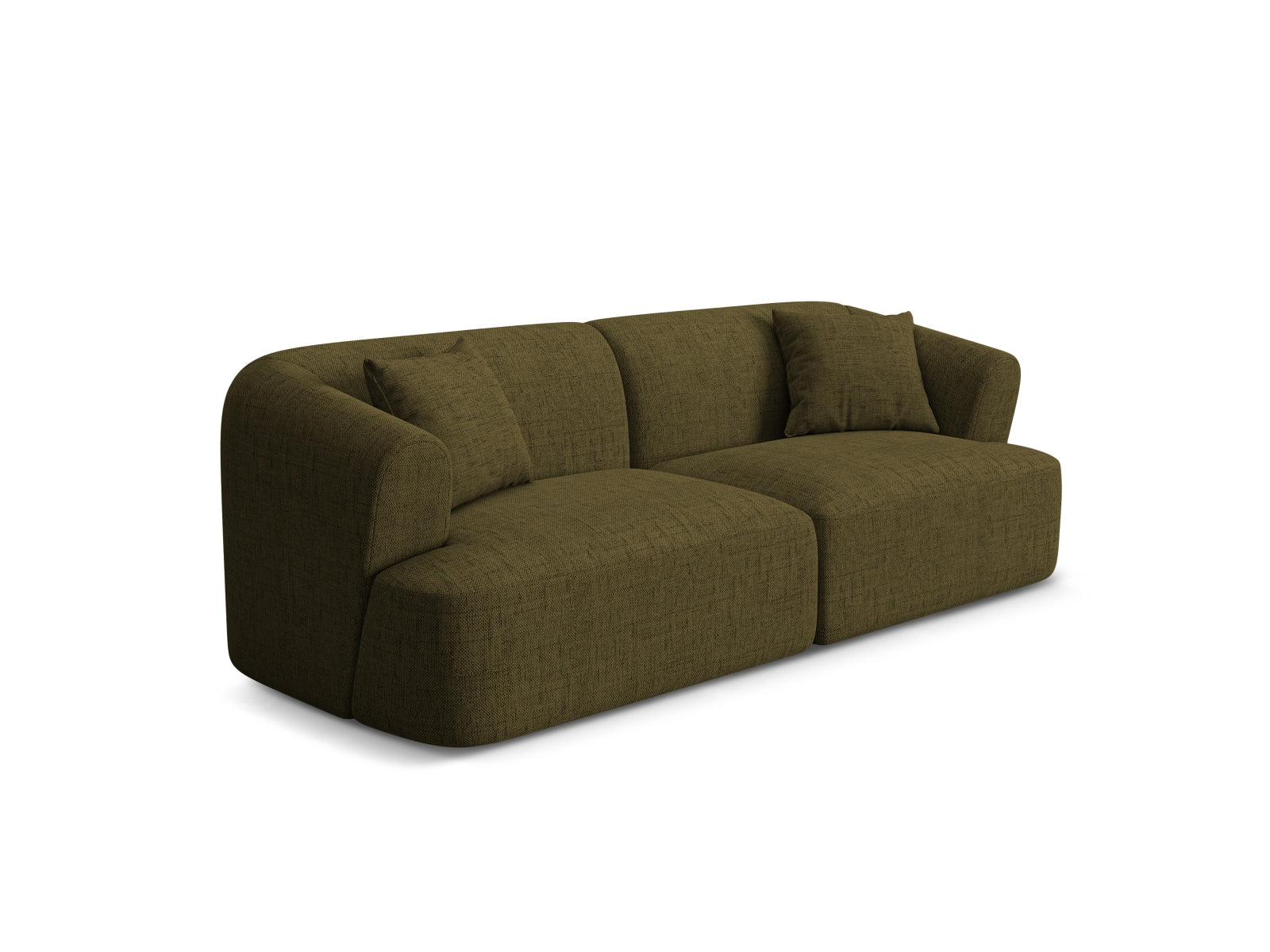 Elegantes 3-Sitzer Sofa Campi in stilvollem Grün, ideal für moderne Wohnräume, erhältlich bei KAQTU Design AG.