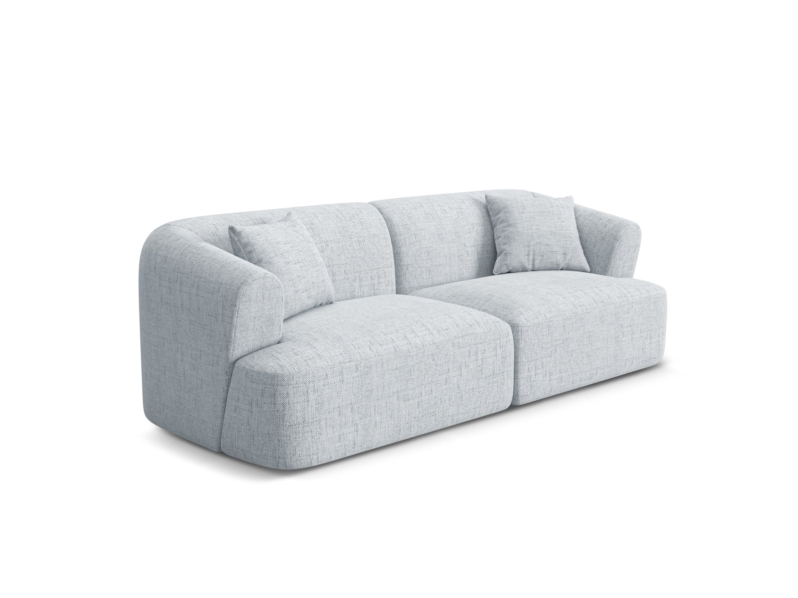 Elegantes 3-Sitzer Sofa Campi in hellem Grau, ideal für moderne Wohnräume, erhältlich bei KAQTU Design AG.