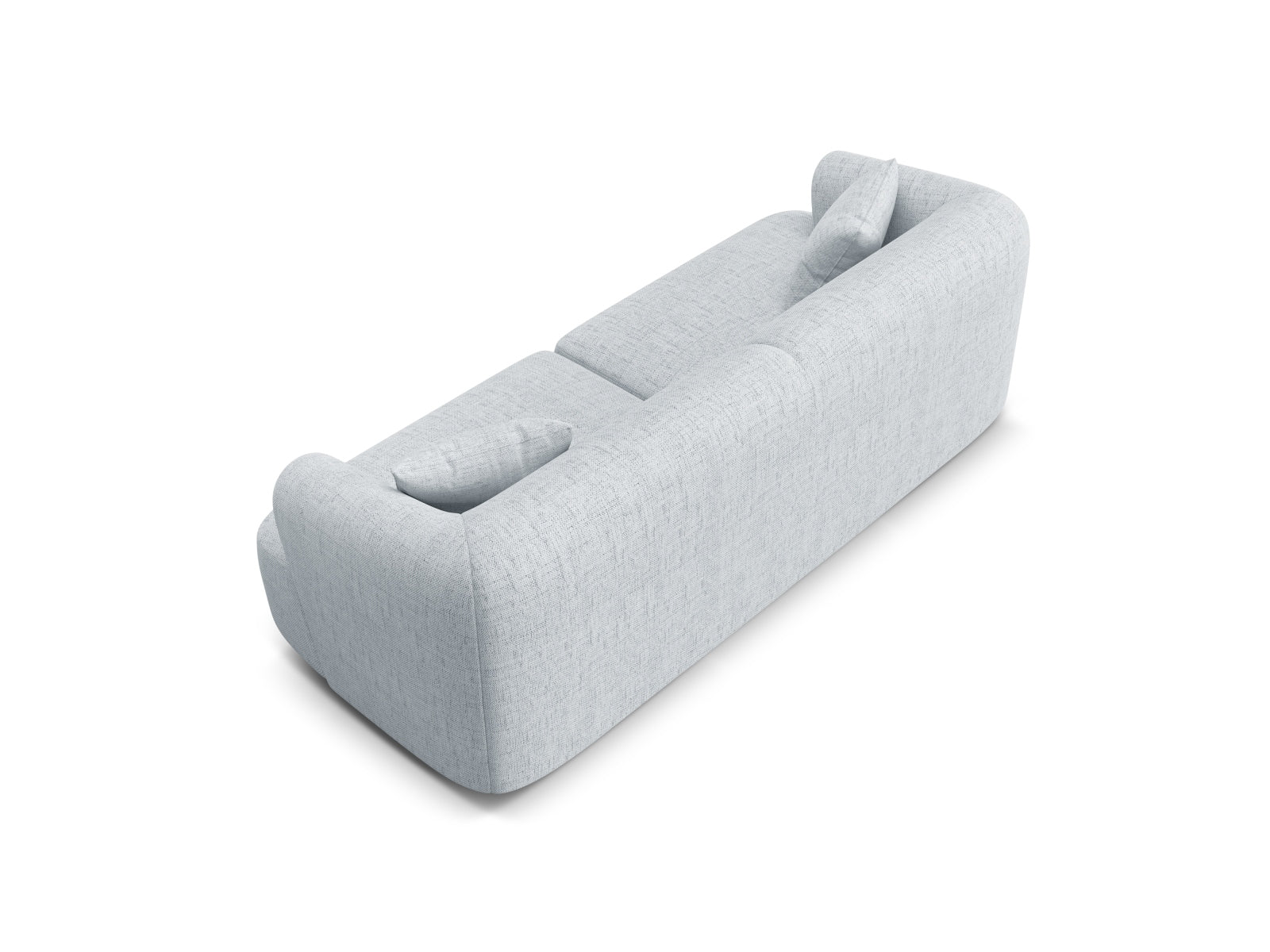 Stylisches 3-Sitzer Sofa Campi in sanftem Grau, perfekt für zeitgemäße Einrichtungen und gemütliche Wohnzimmer von Cosmopolitan Design.