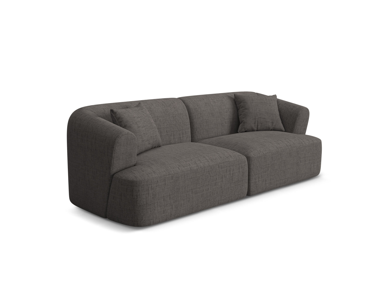 Elegantes 3-Sitzer Sofa Campi in stilvollem Grau, ideal für moderne Wohnräume, erhältlich bei KAQTU Design AG.