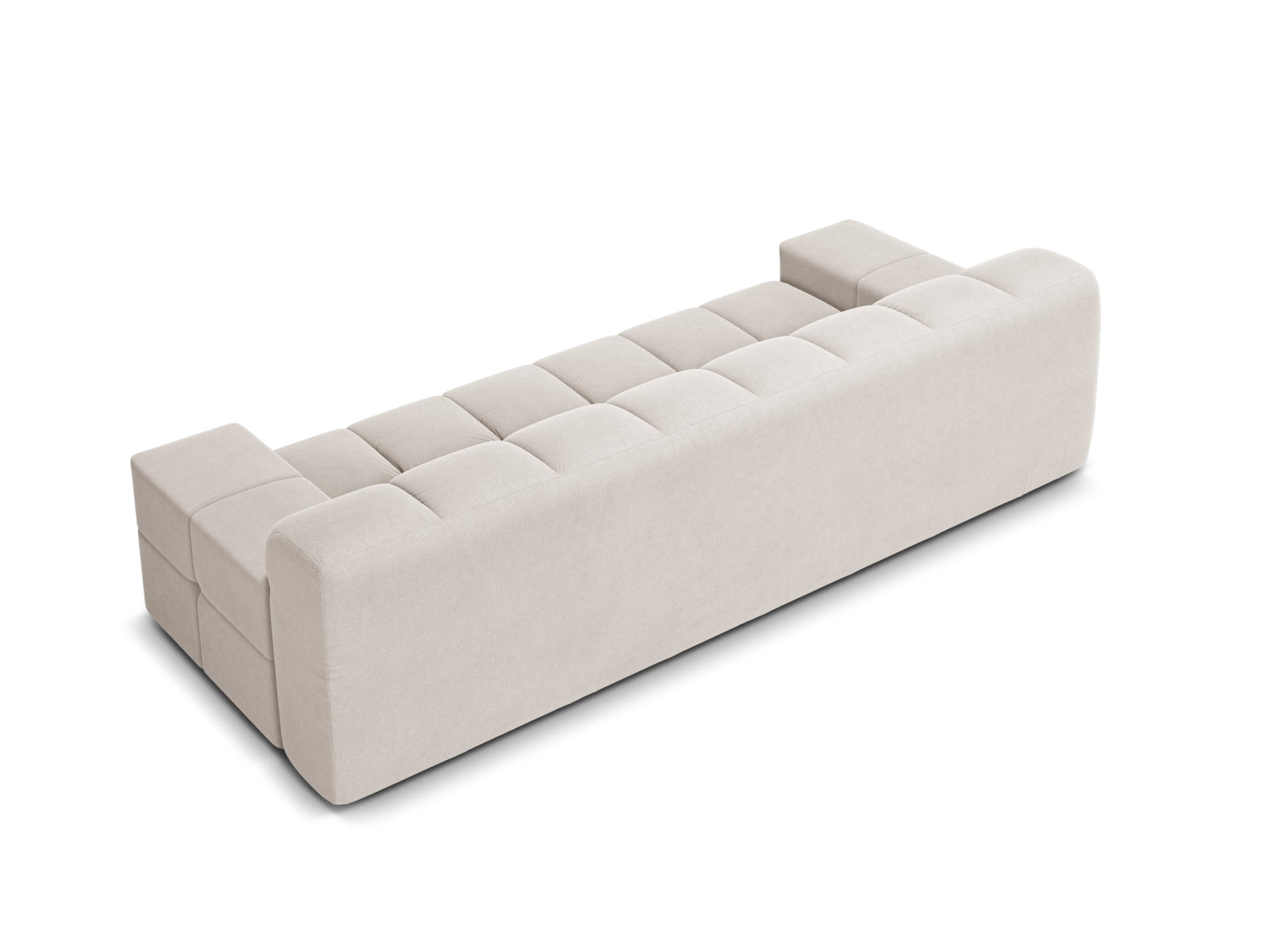 Elegantes 3-Sitzer Sofa Hawaii in sanftem Beige, ideal für stilvolle Wohnräume, entworfen von Cosmopolitan Design.