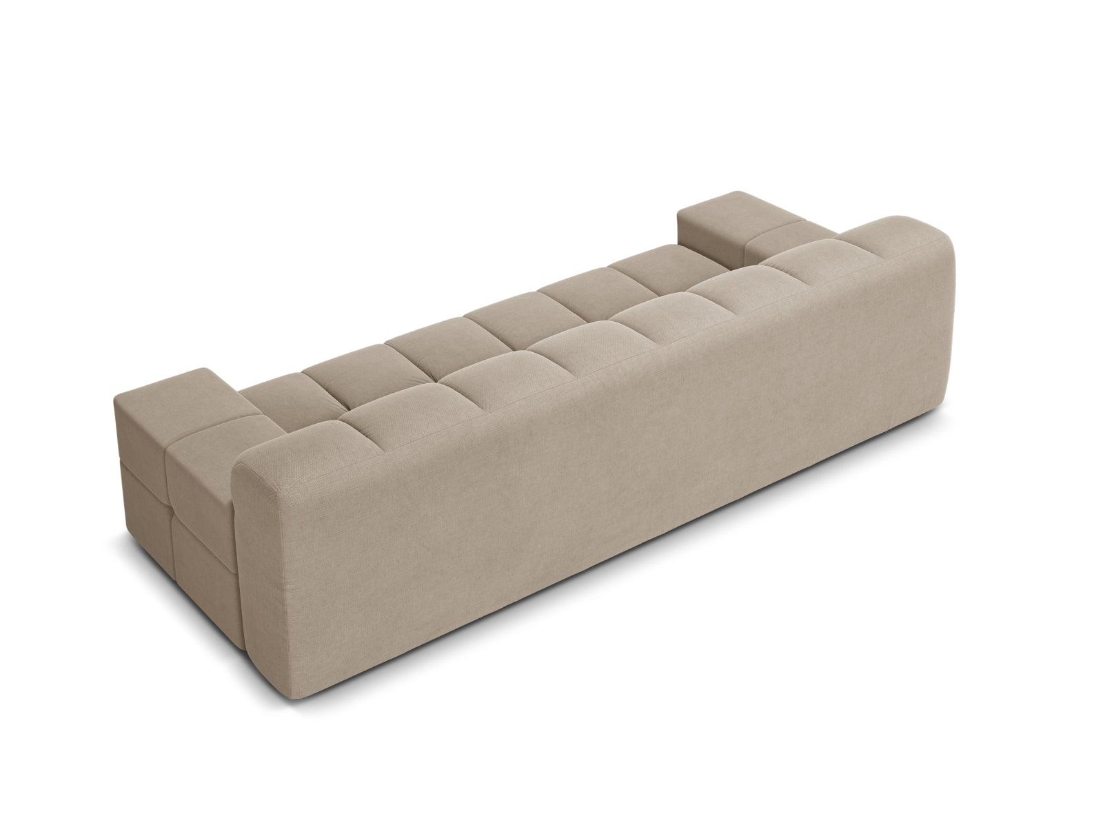 Elegantes 3-Sitzer Sofa Hawaii in sanftem Cappuccino-Moly, ideal für moderne Wohnräume und gesellige Stunden mit Freunden.