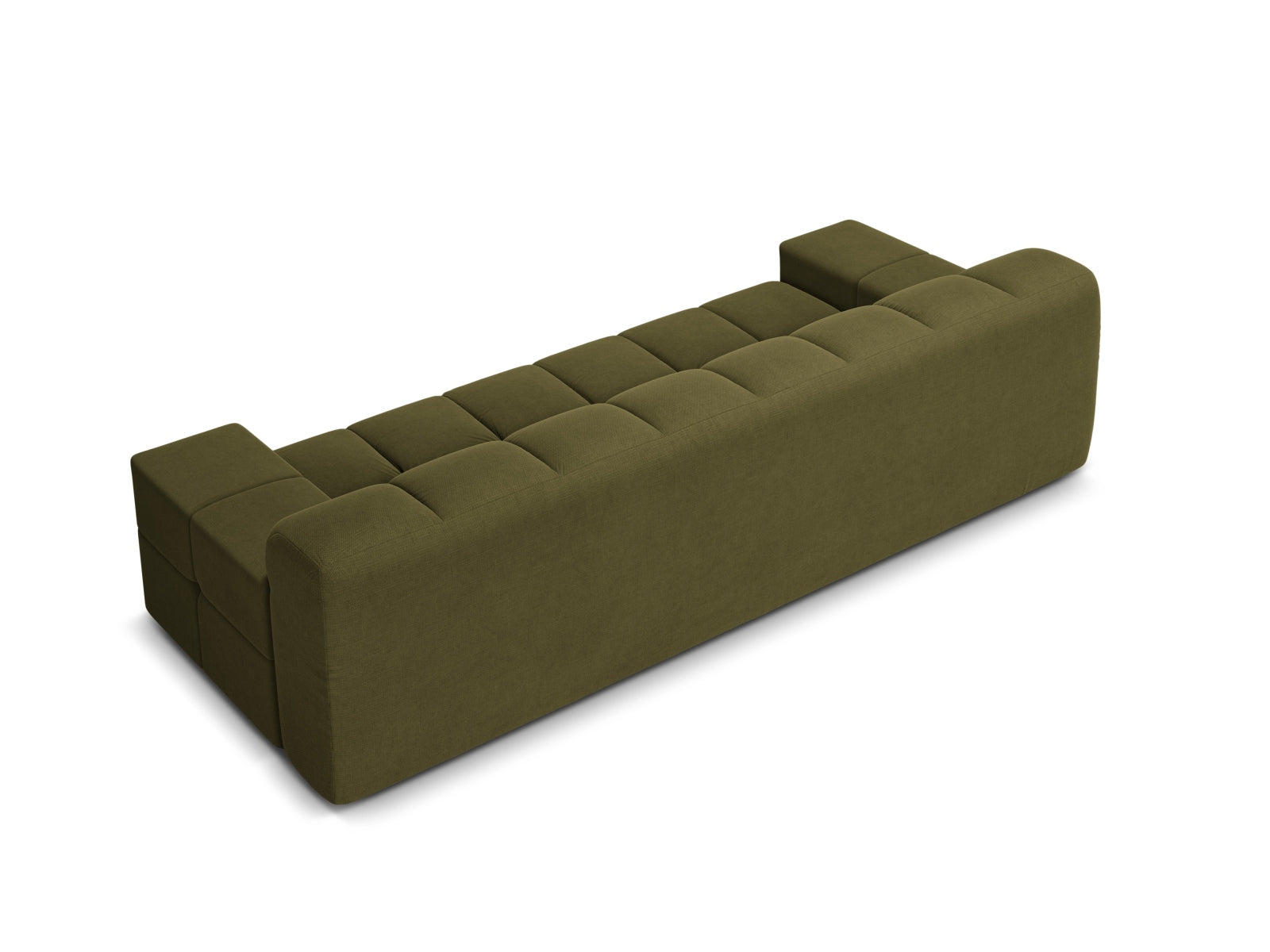 Elegantes 3-Sitzer Sofa Hawaii in frischem Grünton, ideal für einladende Wohnräume und entspannte Stunden mit Freunden und Familie.