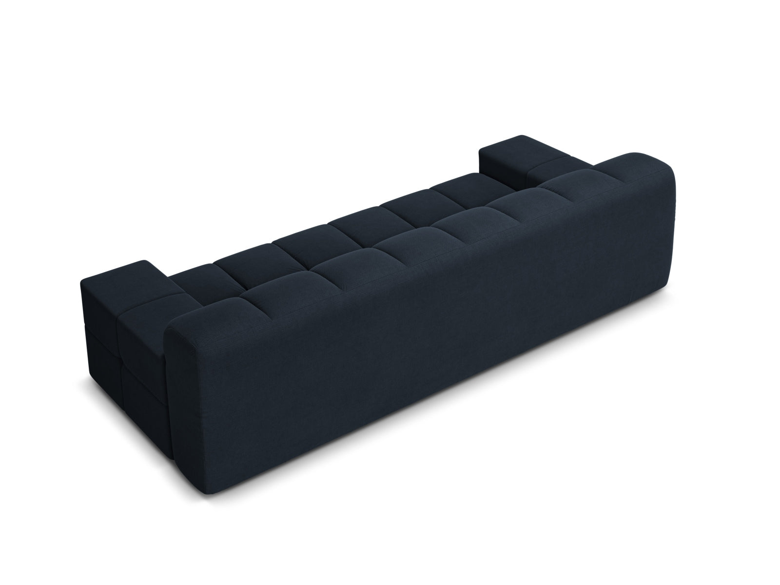 Elegantes 3-Sitzer Sofa Hawaii in royalblau, ideal für moderne Wohnzimmer, entworfen von Cosmopolitan Design für höchsten Komfort.