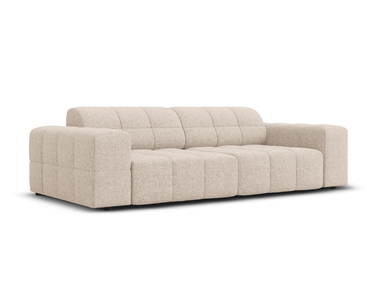 Elegantes Chicago 3-Sitzer Sofa in Beige-Haga, ideal für stilvolle Wohnräume, präsentiert von Cosmopolitan Design.