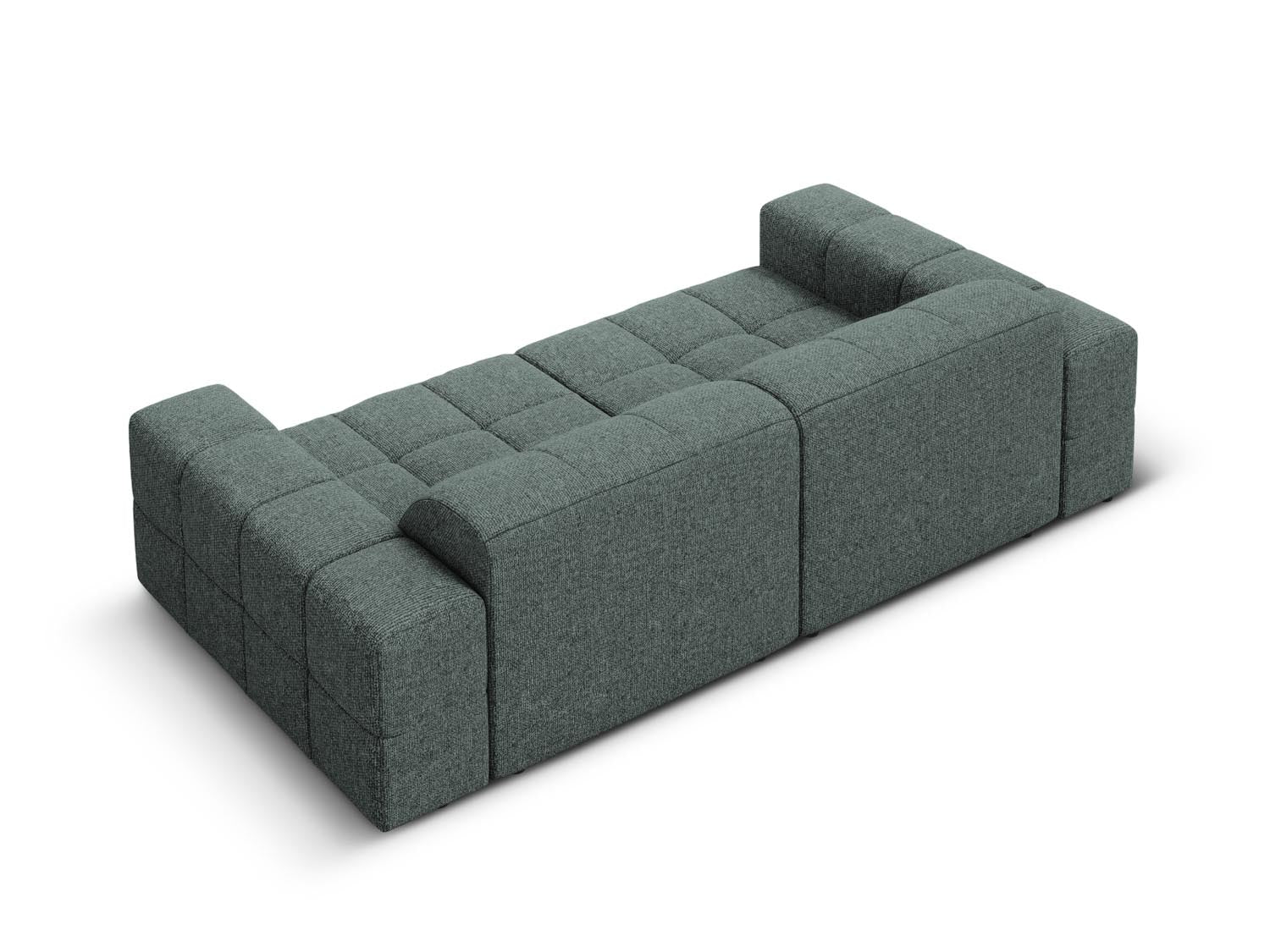 Elegantes 3-Sitzer Sofa Chicago in Petrol-Haga, ideal für stilvolle Wohnräume, entworfen von Cosmopolitan Design.