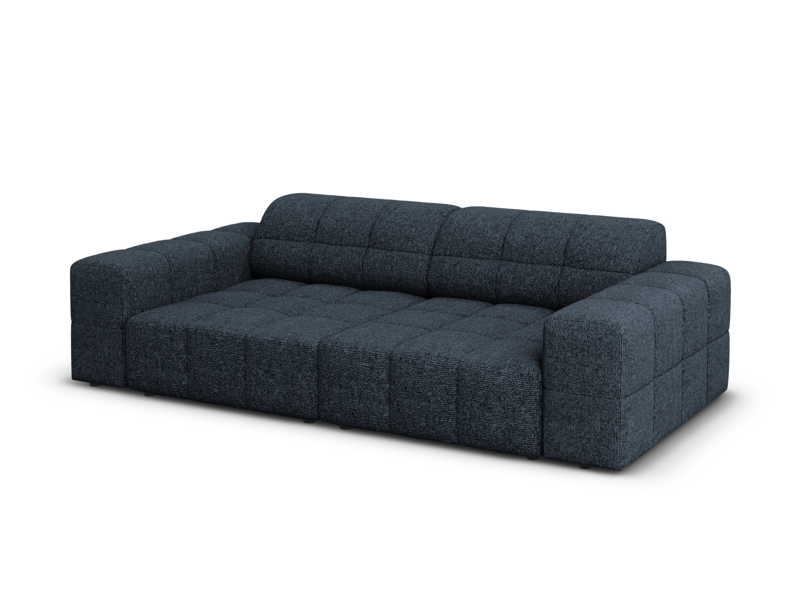 Modernes 3-Sitzer Sofa Chicago in Royal Blue-Haga, perfekt für gemütliche und stilvolle Wohnzimmer, von Cosmopolitan Design.