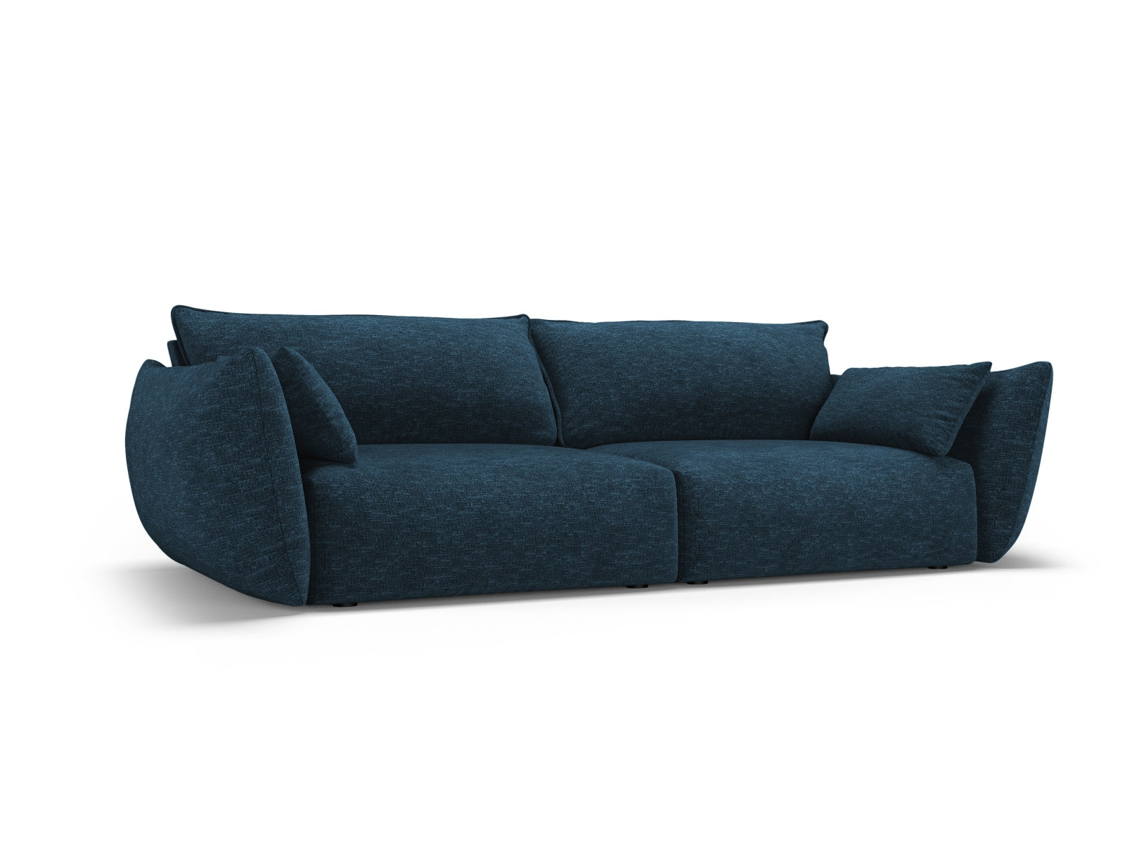 Elegantes 3-Sitzer Sofa Matera in Royal Blue-Haga, ideal für stilvolle Wohnräume, erhältlich bei KAQTU Design AG.