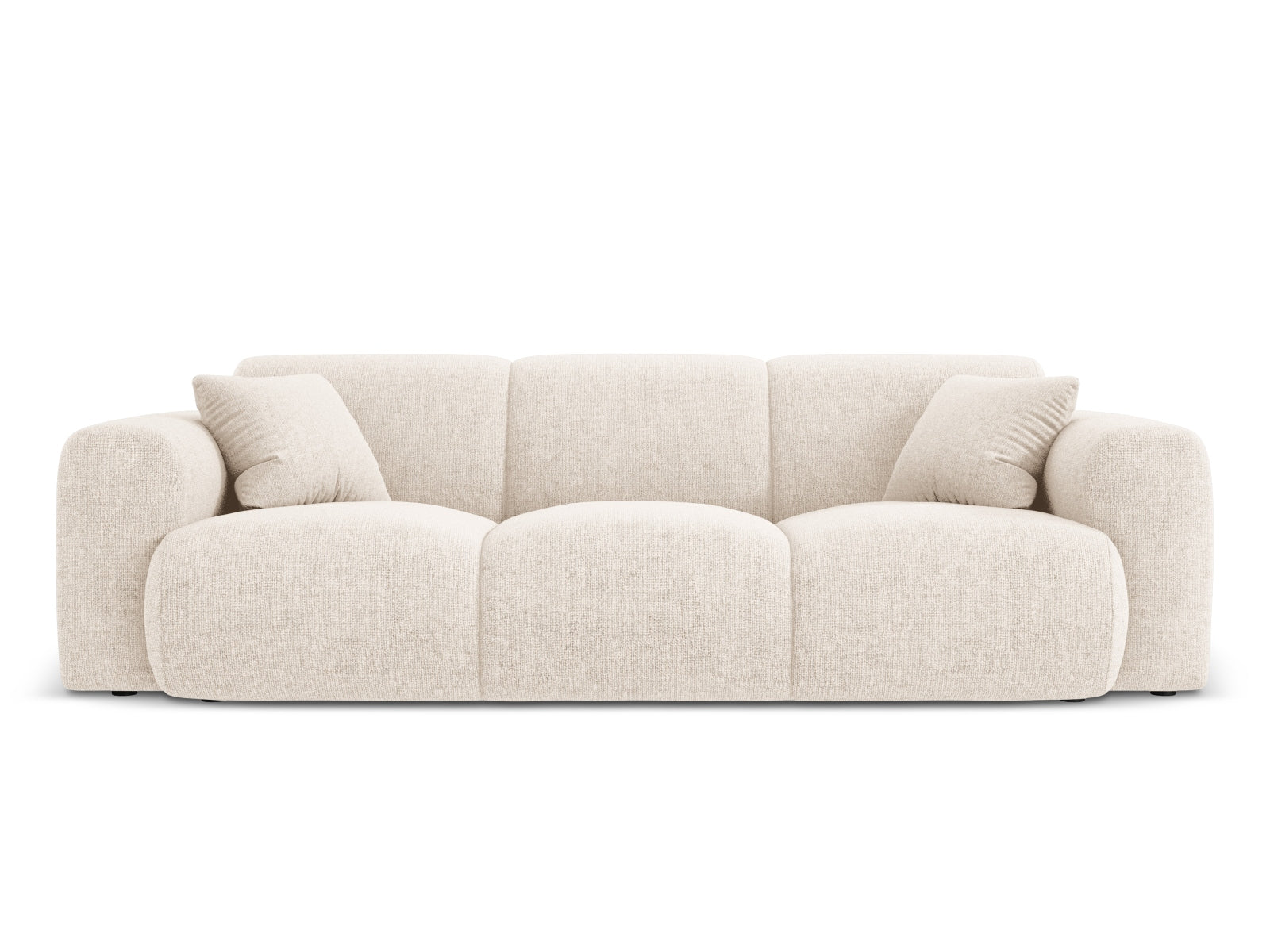 Nolio Sofa 3 Sitzer 95cm in Light Beige-Haga präsentiert im Onlineshop von KAQTU Design AG. 3er Sofa ist von Cosmopolitan Design