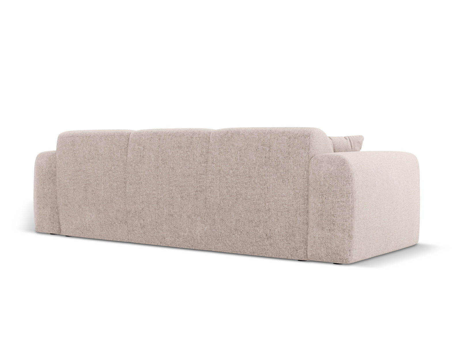 Modernes 3-Sitzer Sofa Nolio in sanftem Beige, ideal für gemütliche Wohnzimmer und stilvolle Einrichtung, mit klaren Linien und zeitgemäßem Design.