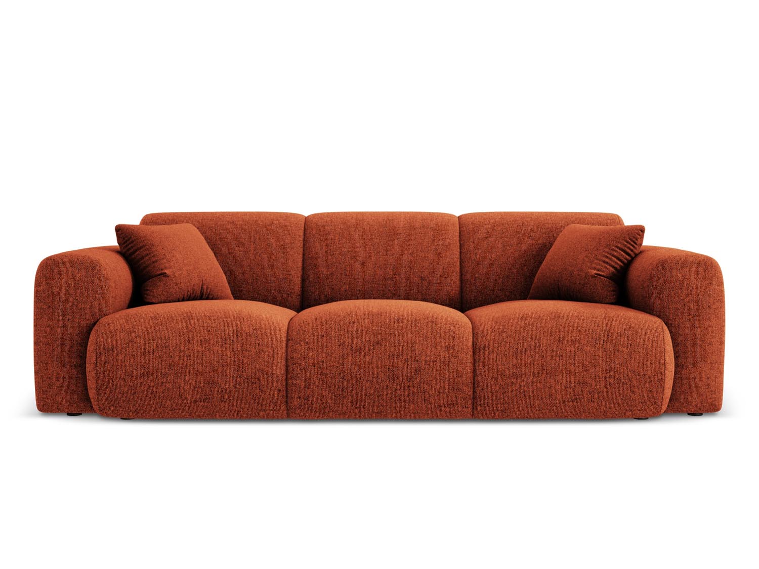 Nolio Sofa 3 Sitzer 95cm in Terracotta-Haga präsentiert im Onlineshop von KAQTU Design AG. 3er Sofa ist von Cosmopolitan Design