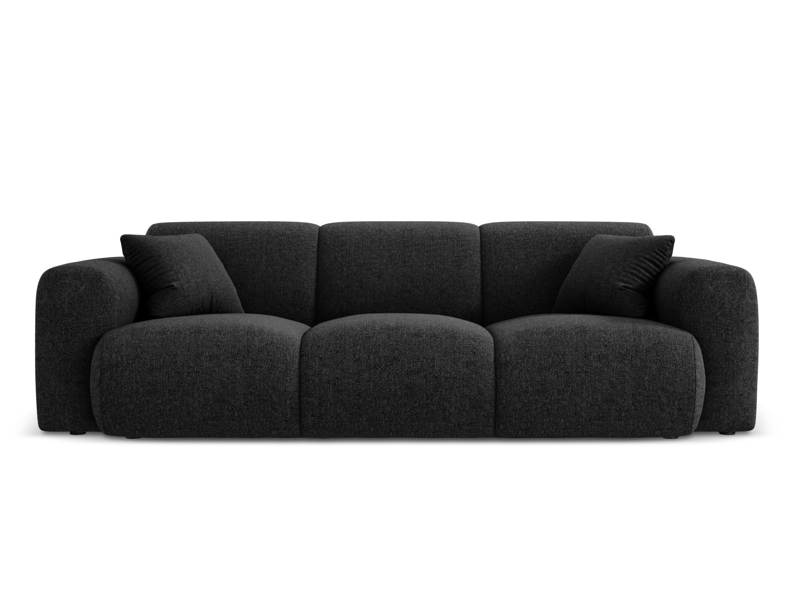 Nolio Sofa 3 Sitzer 95cm in Black präsentiert im Onlineshop von KAQTU Design AG. 3er Sofa ist von Cosmopolitan Design
