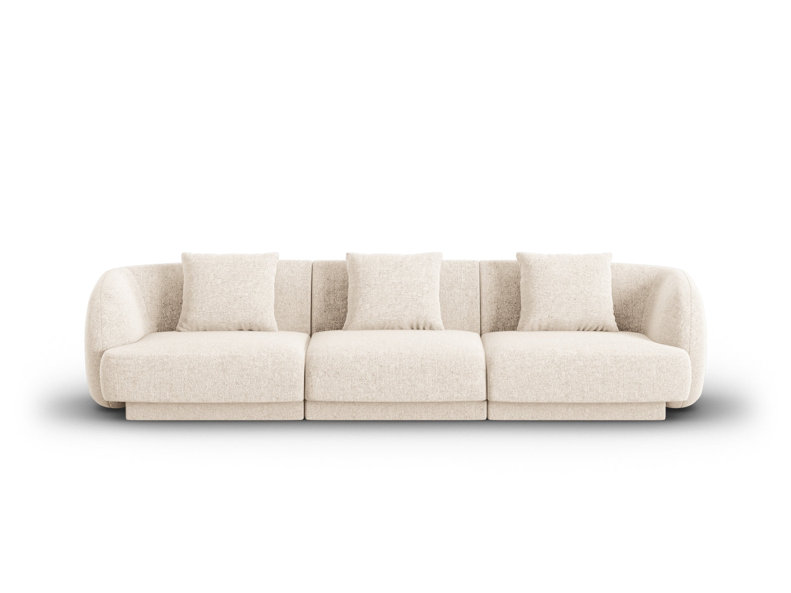Tulum Sofa 3 Sitzer 90cm in Light Beige-Haga präsentiert im Onlineshop von KAQTU Design AG. 3er Sofa ist von Cosmopolitan Design