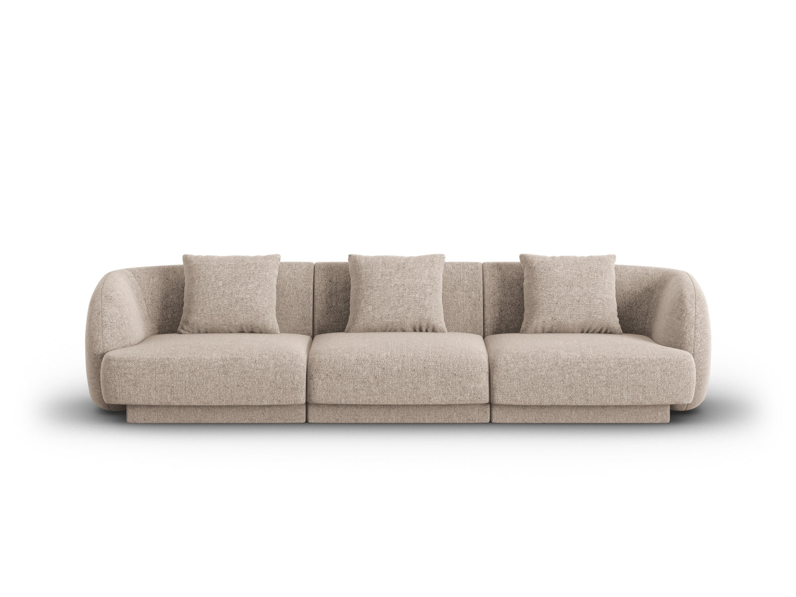 Tulum Sofa 3 Sitzer 90cm in Beige-Haga präsentiert im Onlineshop von KAQTU Design AG. 3er Sofa ist von Cosmopolitan Design