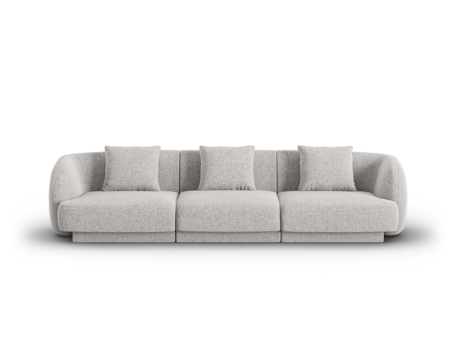 Tulum Sofa 3 Sitzer 90cm in Light Grey-Haga präsentiert im Onlineshop von KAQTU Design AG. 3er Sofa ist von Cosmopolitan Design