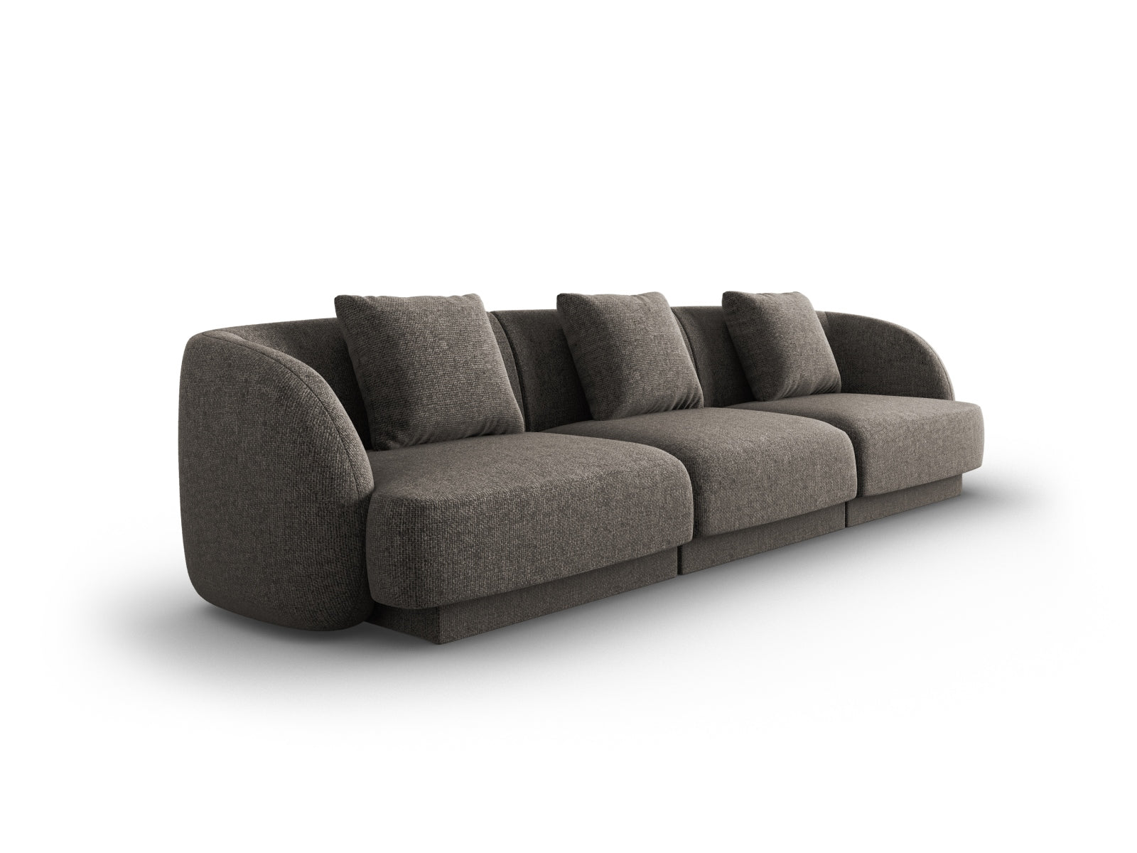 Elegantes Tulum 3-Sitzer Sofa in Grau, ideal für stilvolle Wohnräume. Hochwertiges Design von Cosmopolitan Design.