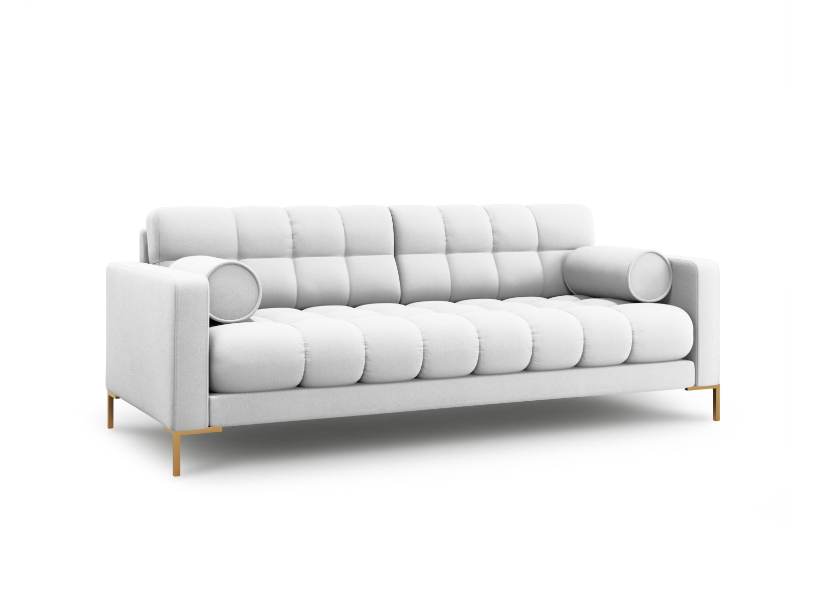 Elegantes 3-Sitzer Sofa Bali in hellem Grau, ideal für stilvolle Wohnräume, erhältlich bei KAQTU Design AG.