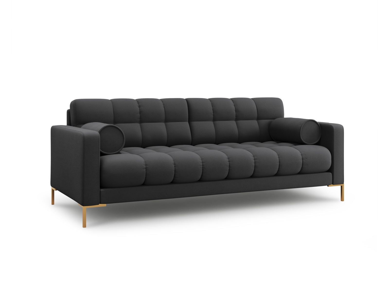 Elegantes 3-Sitzer Sofa Bali in Dunkelgrau, ideal für stilvolle Wohnräume, präsentiert von Cosmopolitan Design.