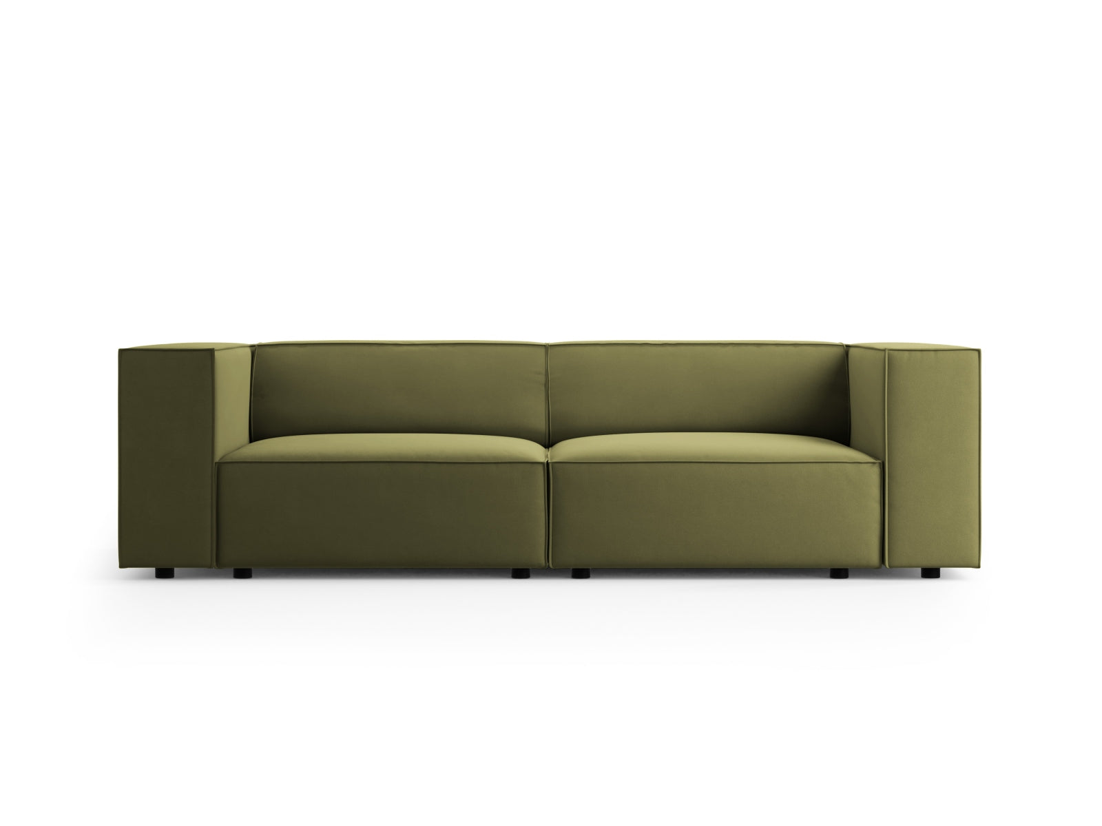 Arendal Velour Sofa 3 Sitzer in Light Green präsentiert im Onlineshop von KAQTU Design AG. 3er Sofa ist von Cosmopolitan Design
