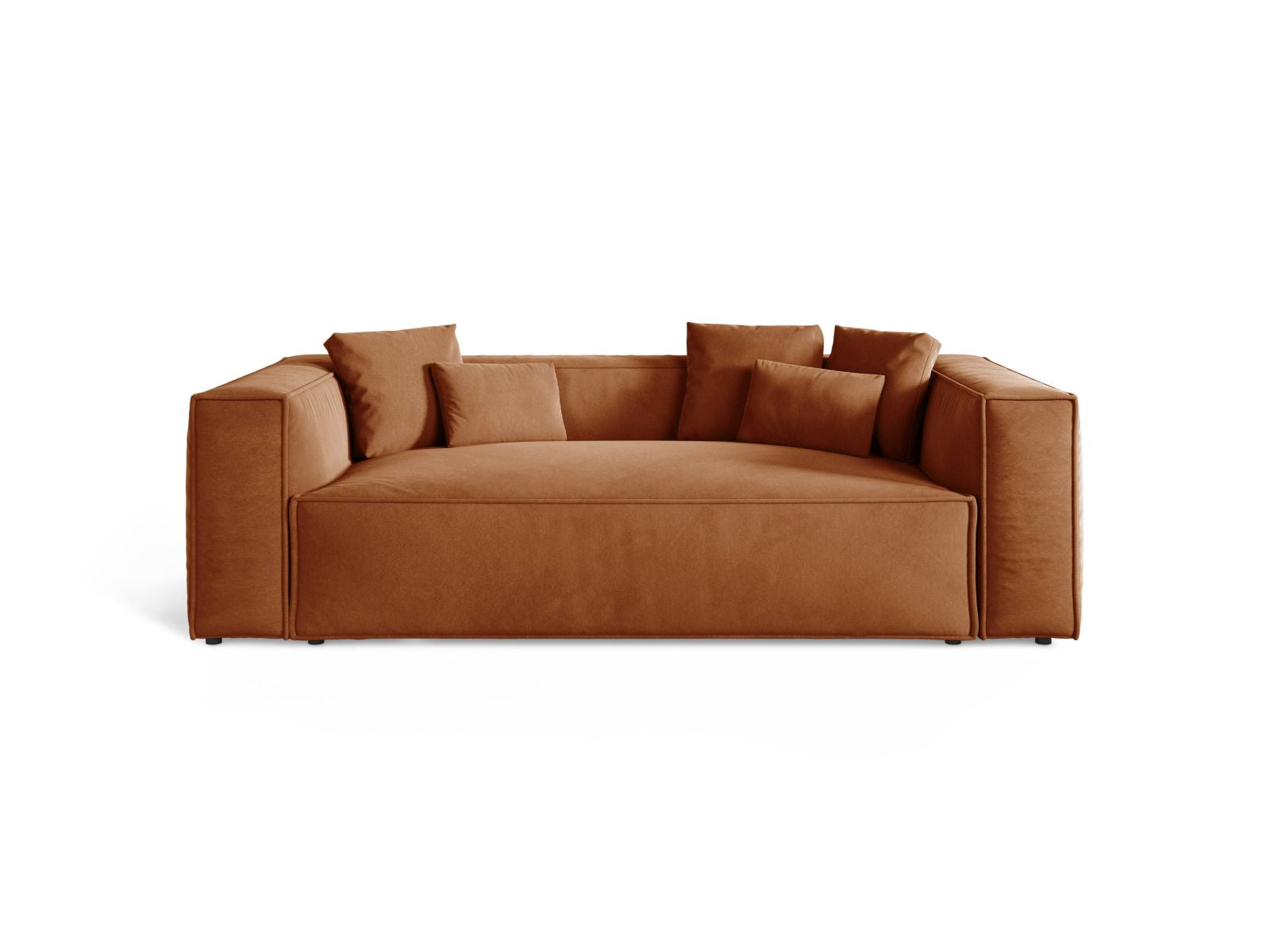 3-Sitzer Sofa Aveiro in Terracotta-Casino präsentiert im Onlineshop von KAQTU Design AG. 3er Sofa ist von Cosmopolitan Design