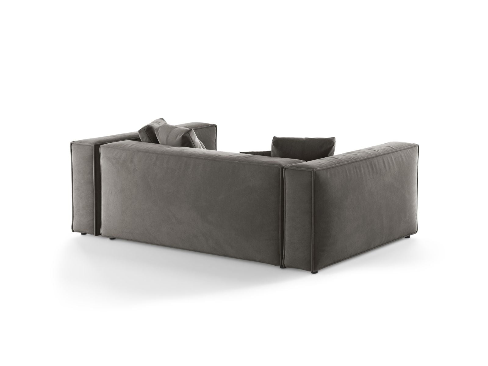 Elegantes 3-Sitzer Sofa Aveiro von Cosmopolitan Design in zeitlosem Grau, ideal für komfortable und stilvolle Wohnräume.