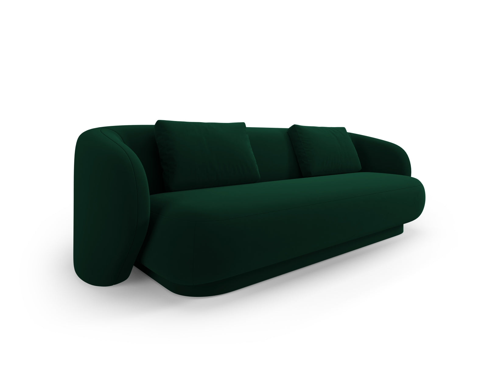 Camden Velour Sofa 3 Sitzer in Bottle Green präsentiert im Onlineshop von KAQTU Design AG. 3er Sofa ist von Cosmopolitan Design