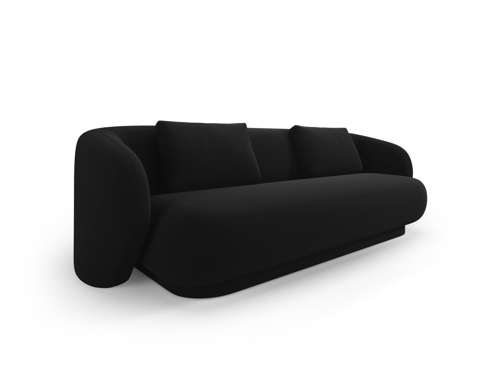 Camden Velour Sofa 3 Sitzer in Black präsentiert im Onlineshop von KAQTU Design AG. 3er Sofa ist von Cosmopolitan Design