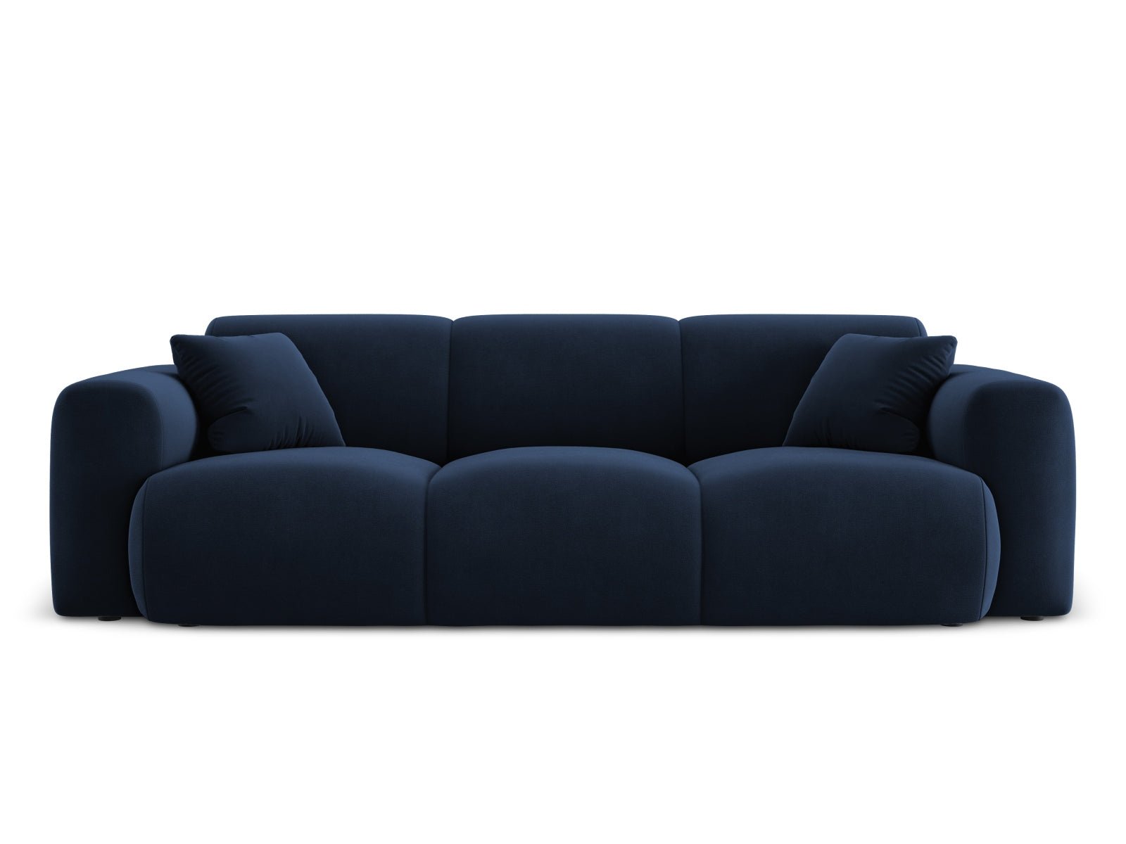 Nolio Velour Sofa 3 Sitzer 95cm in Royal Blue-Casino präsentiert im Onlineshop von KAQTU Design AG. 3er Sofa ist von Cosmopolitan Design